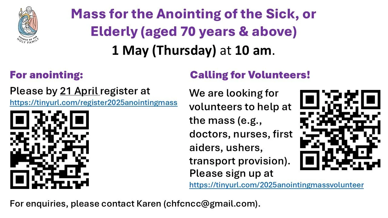 Mass for the Anointing of the Sick & Elderly