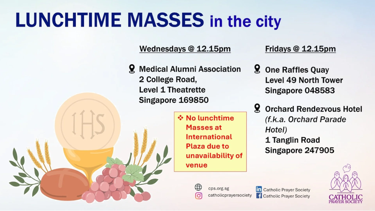 City District Lunchtime Masses