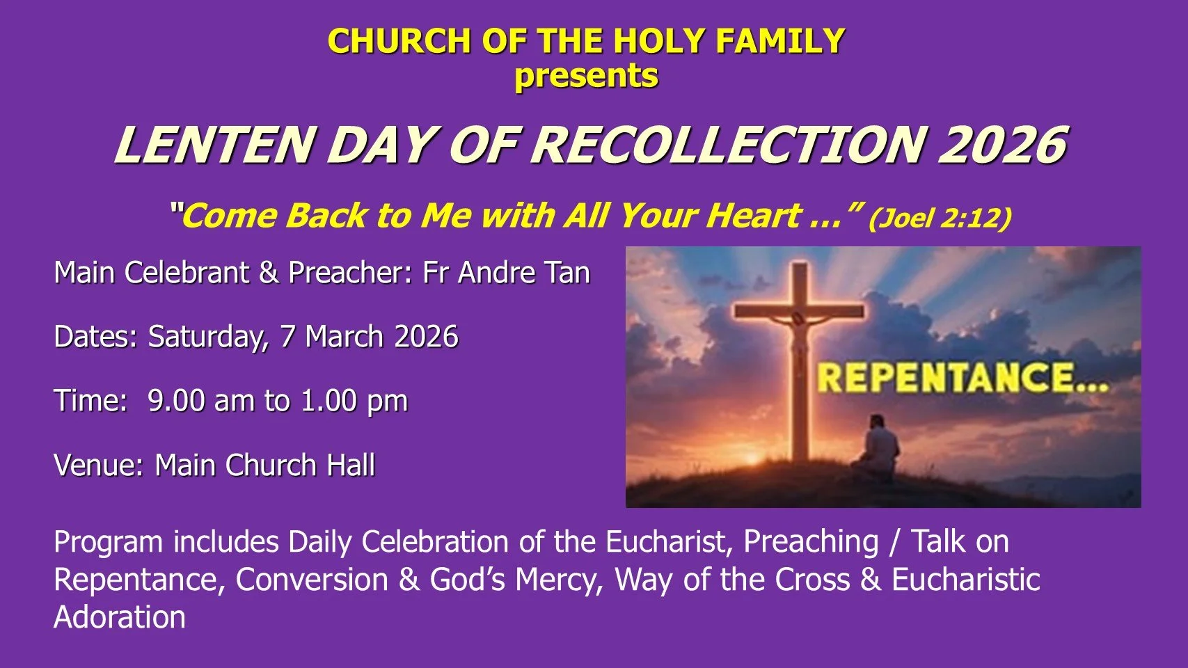 Parish Lenten Day of Recollection 2026