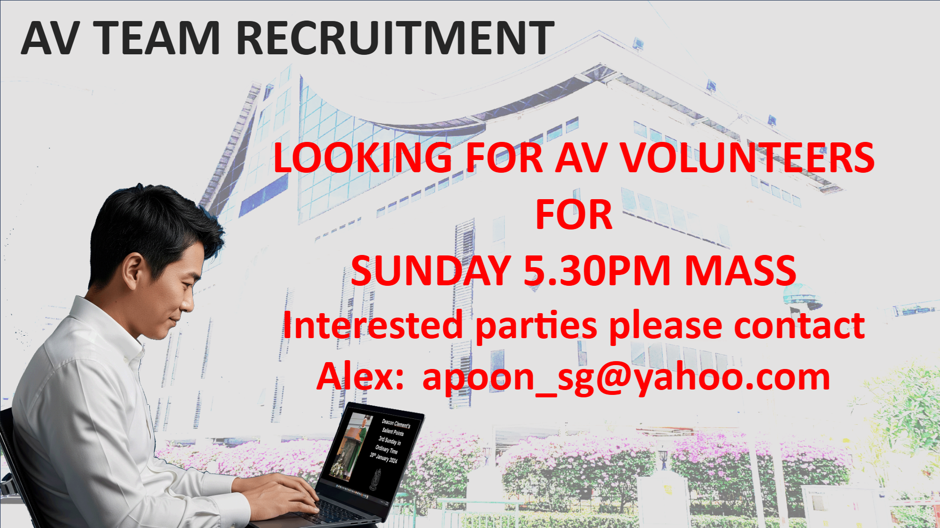 Join the AV Team: Volunteers Needed!