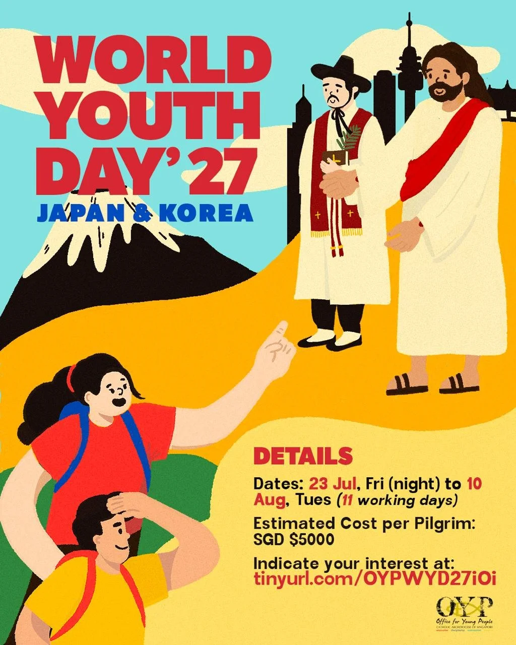 World Youth Day 2027: Pilgrimage to Korea &amp; Japan