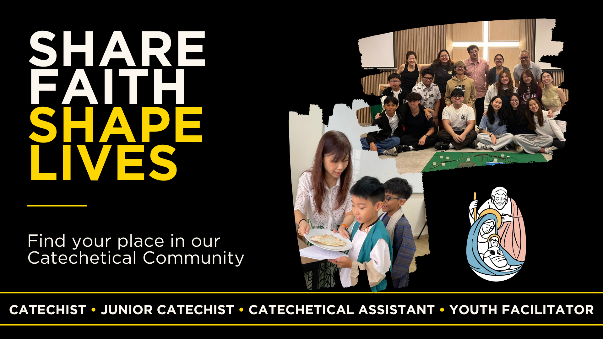 SHARE FAITH. SHAPE LIVES.