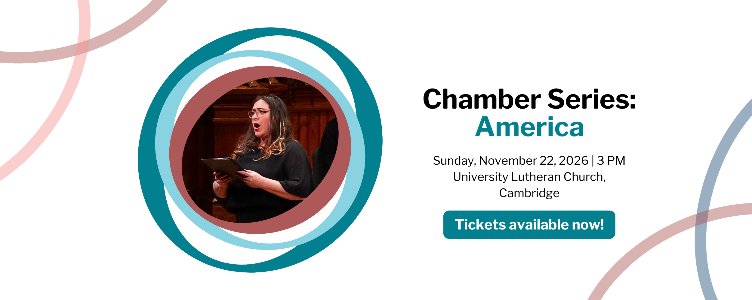 CHAMBER SERIES: AMERICA: November 22 at 3pm, tickets available now!
