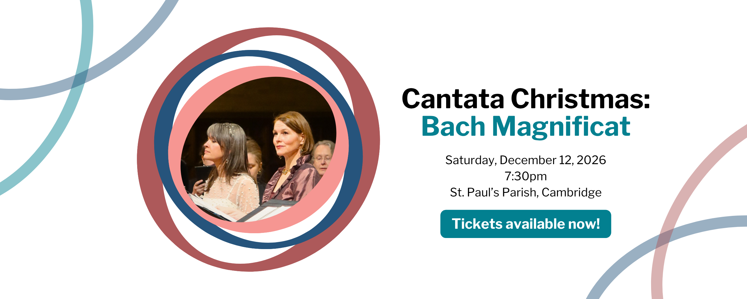 CANTATA CHRISTMAS: December 12, 7:30pm, tickets available now!