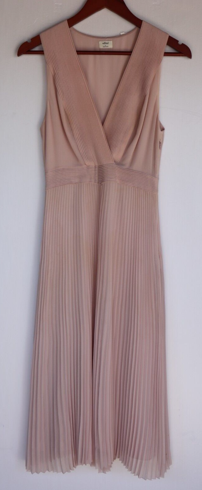 pink chiffon polyester dresses aritzia Ten Women's Fte Chiffon Audience Mini Halter Dress in Jellybean Pink