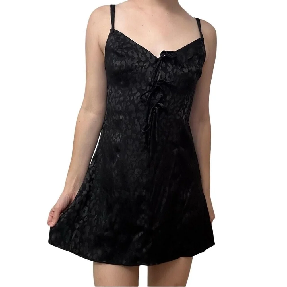 free people intimately black dress Monochrome Spagetti Strap Evening Maxi Dress main image 1