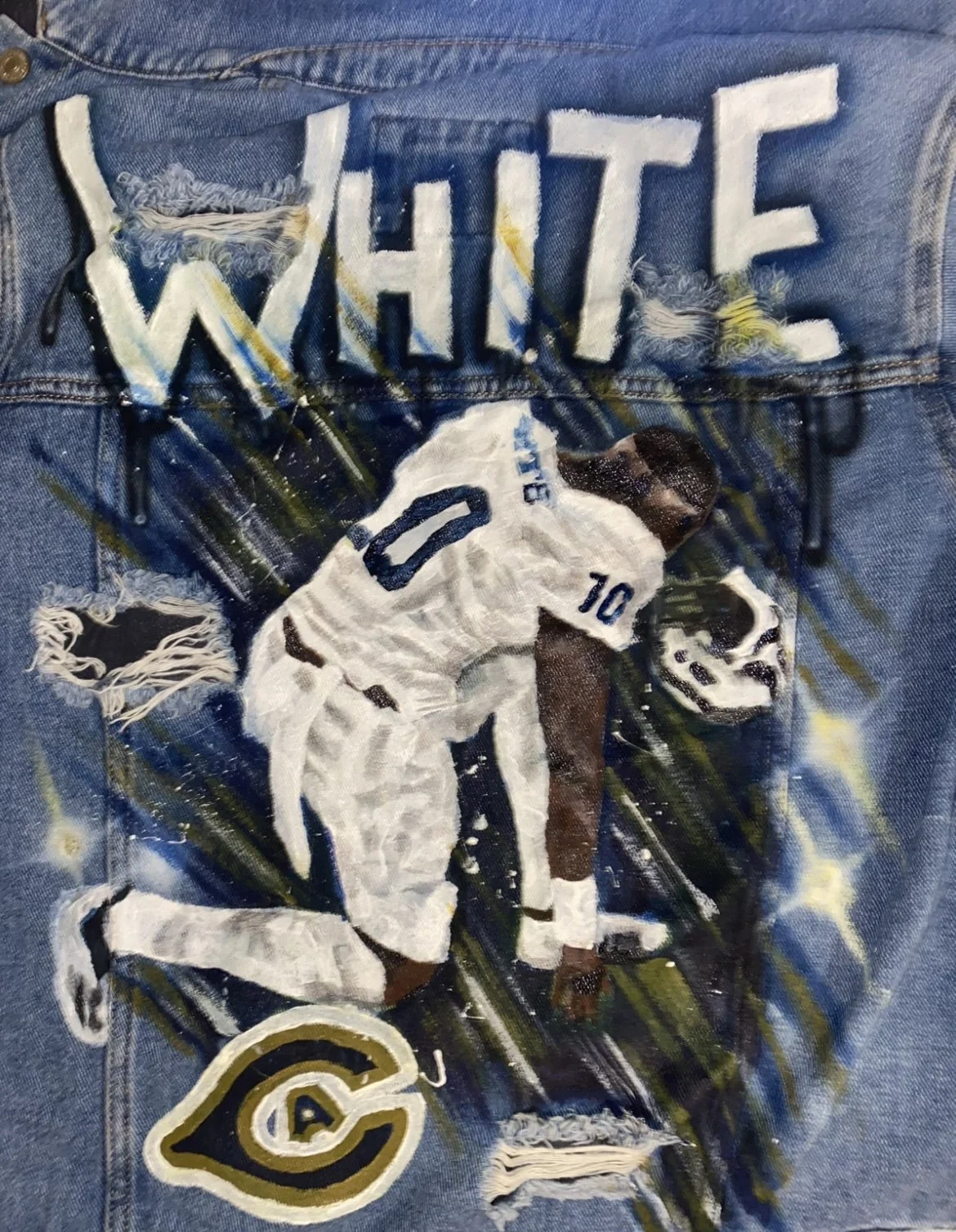 2022 Acrylic on jean