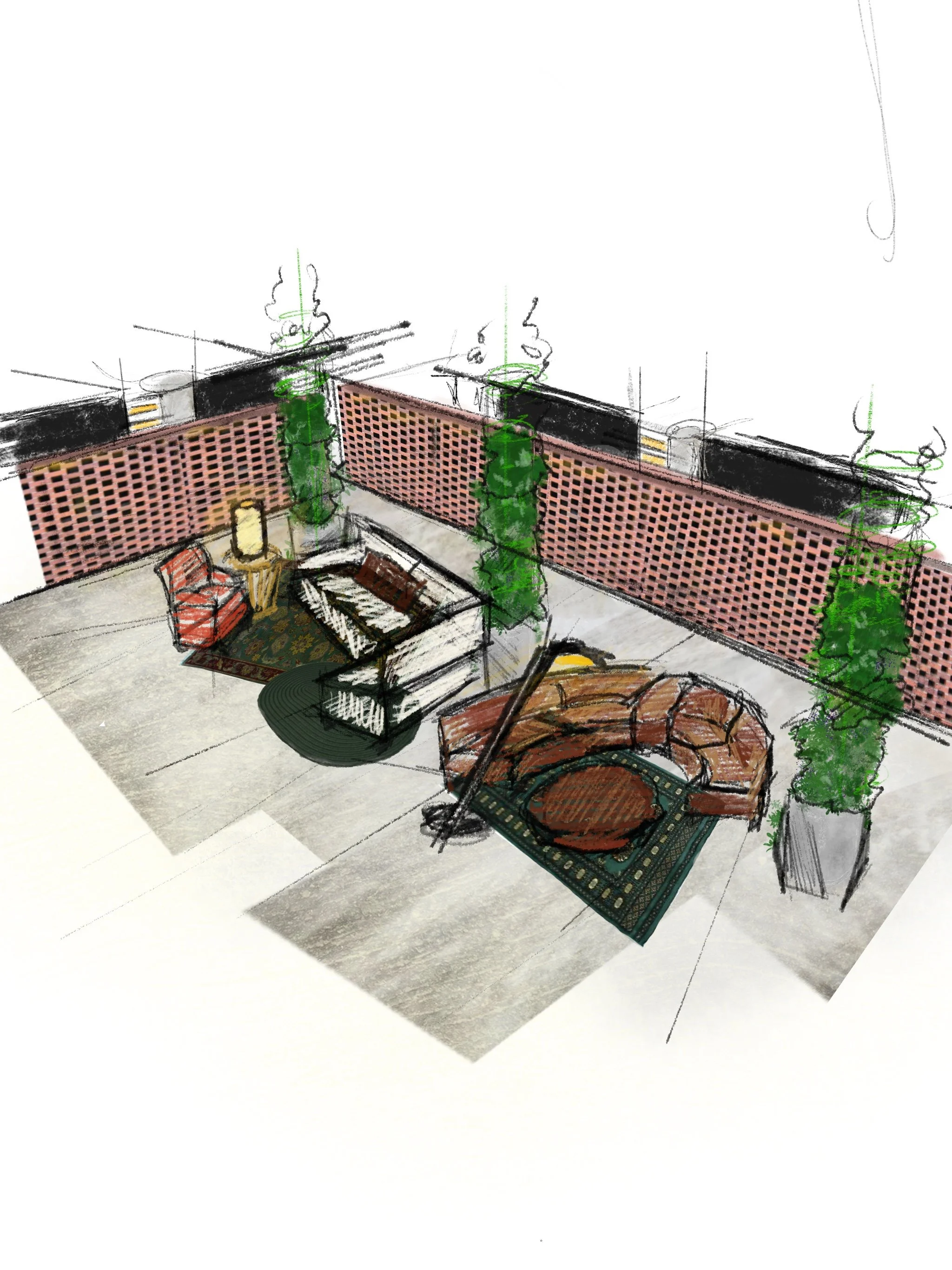 2021 "Retirement Home Renovation" hand rendering
