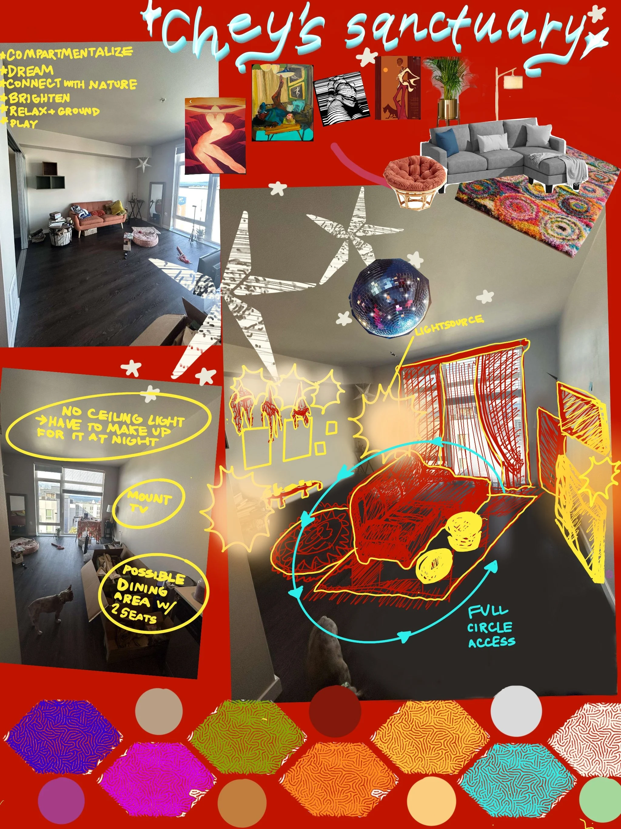 2024 "Chey's Sanctuary" Redecorating concept graphic