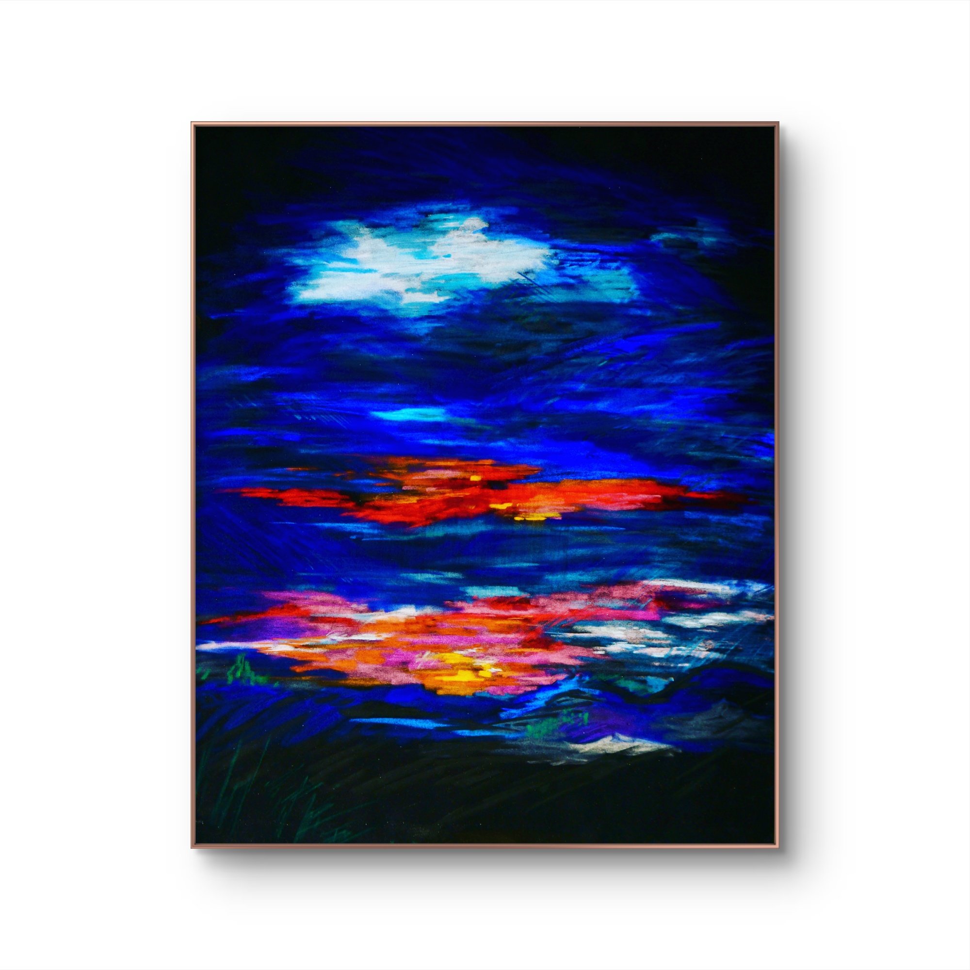 The Opening , 2024
signed & dated lower right
soft pastel on archival board
20 x 16 inches
51 x 40.5 cm
Framed 23 x 18 ¾ inches
58.5 x 47.5 cm

SOLD — Private Collection, Philadelphia, PA
Cynthia and Joanne Robins