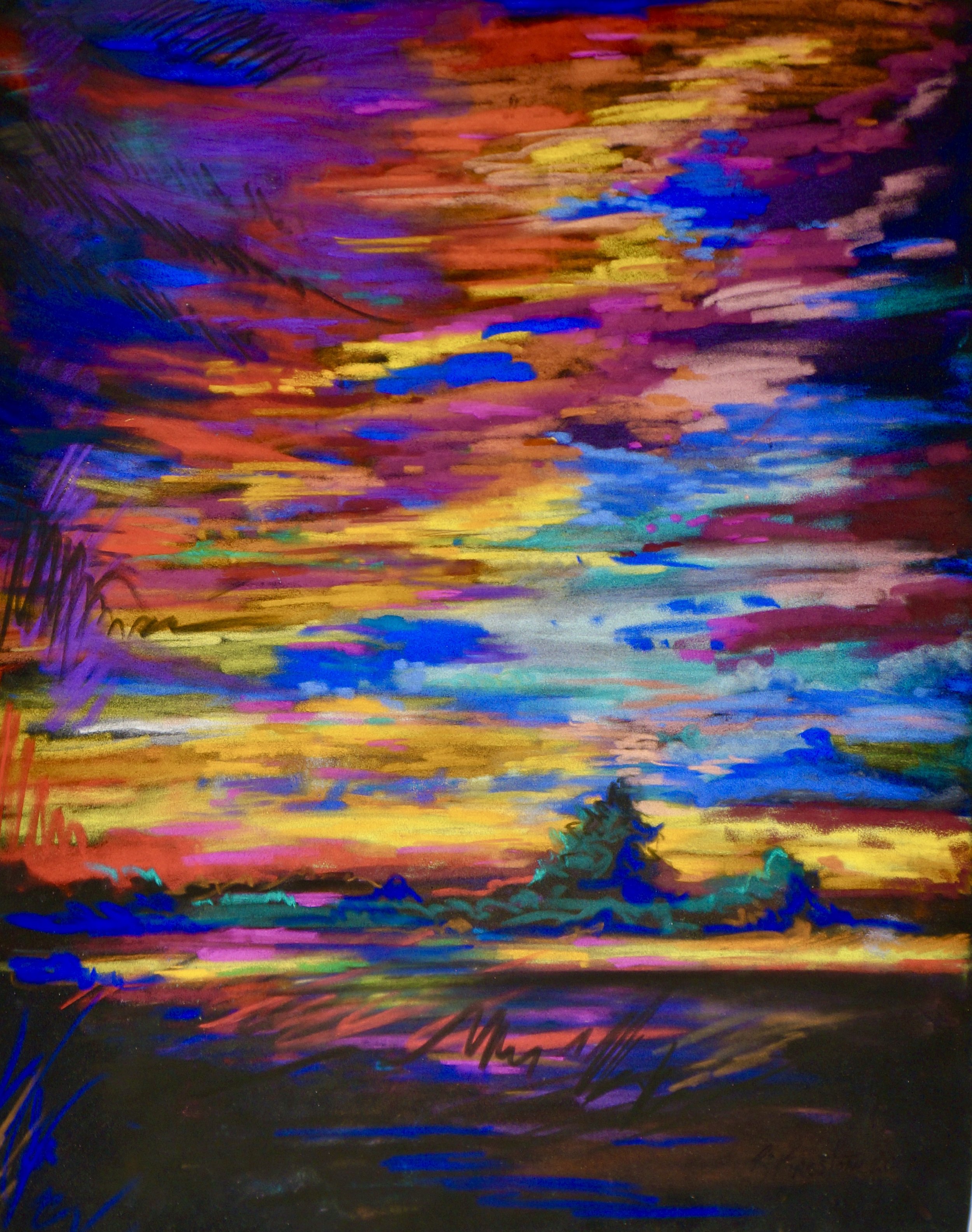 Glorified (Santa Fe Sky #1), 2020
signed lower right / titled, signed & dated verso
soft pastel on board
20 x 16 inches
51 x 40.5 cm
Framed 23 x 19 inches
58.4 x 48.3 cm

Inquire