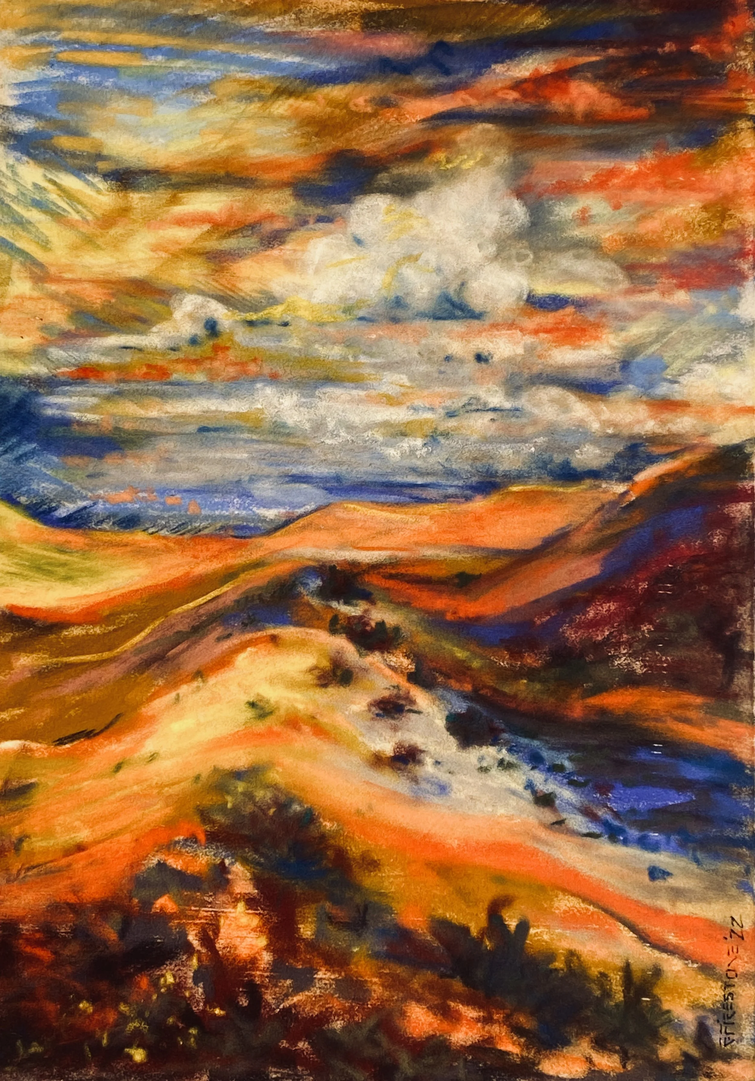 Desert Shadows, 2022
signed on face; signed & dated on verso
soft pastel on archival board
14 x 10 inches
35.5 x 25.5 cm

Inquire