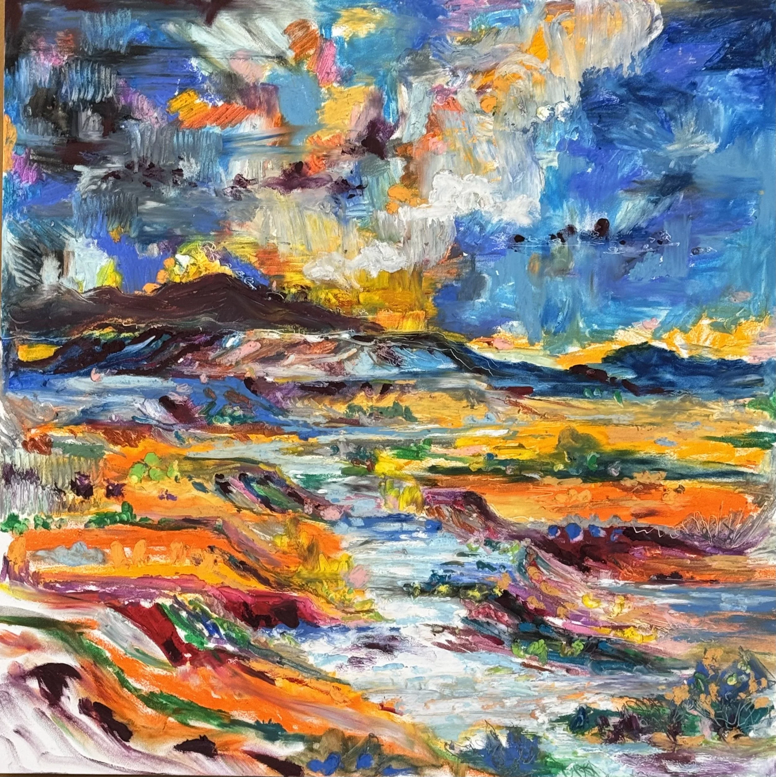 Runoff Creek
2025, Acrylic on Clayboard
16 x 16 in