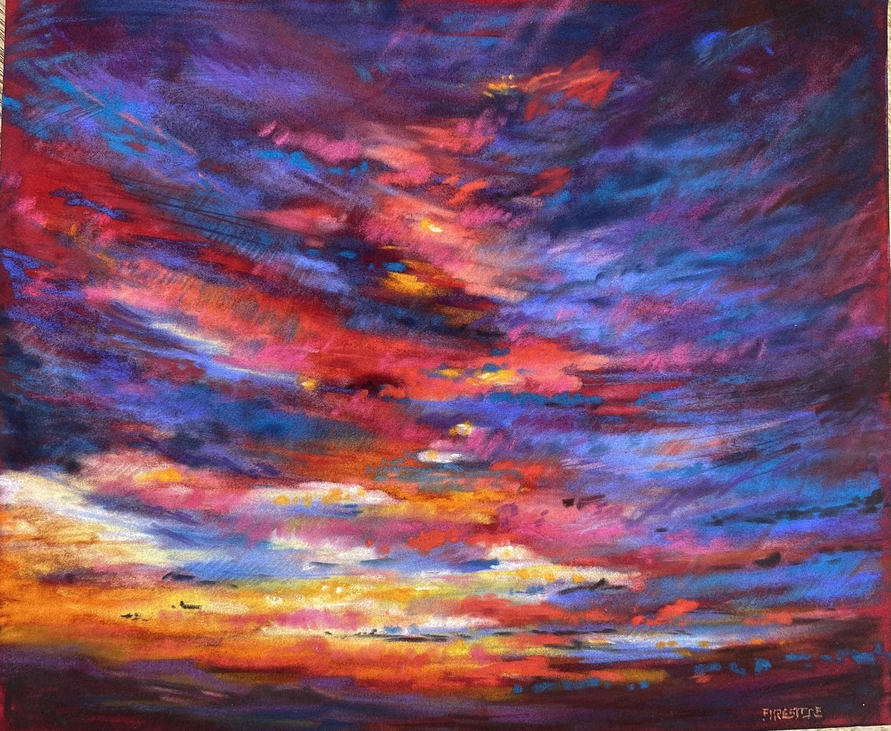 "Miraculous". 16"H x24"W. Soft Pastel on Archival Board. 