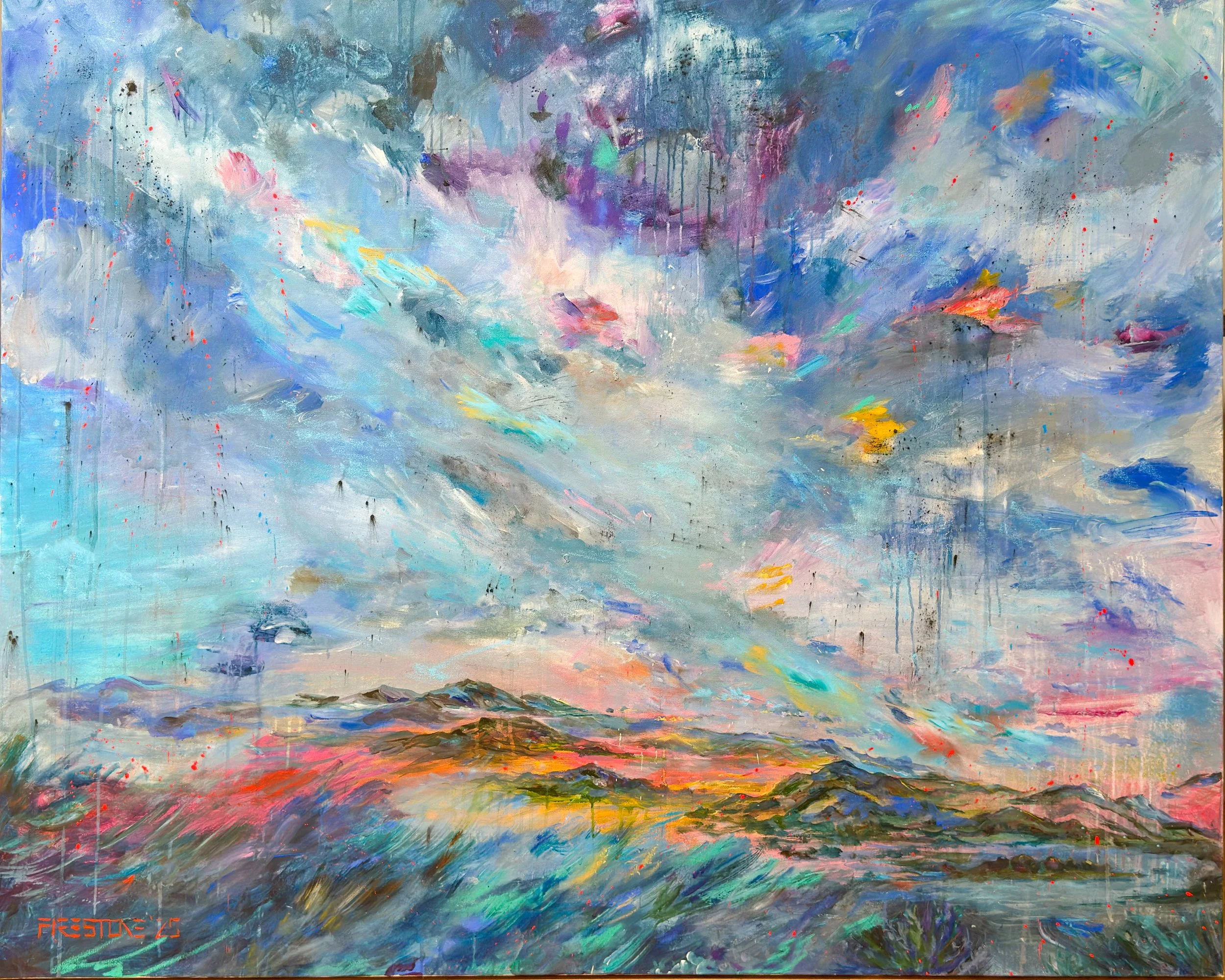 Unveiling the Infinite, 2025
signed & dated lower left
acrylic, oil & graphite on canvas
48 x 60 inches
121.9 x 152.4 cm

Inquire