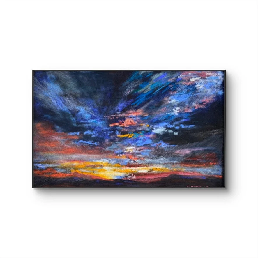 Restless Eve, 2024
signed lower right
pastel on board
10 x 16 inches
25.4 x 40.6 cm
Framed 13 x 19 inches
33 x 48.3 cm

SOLD — Private Collection, Houston, TX
Caroline Levander and Kevin Kirby
