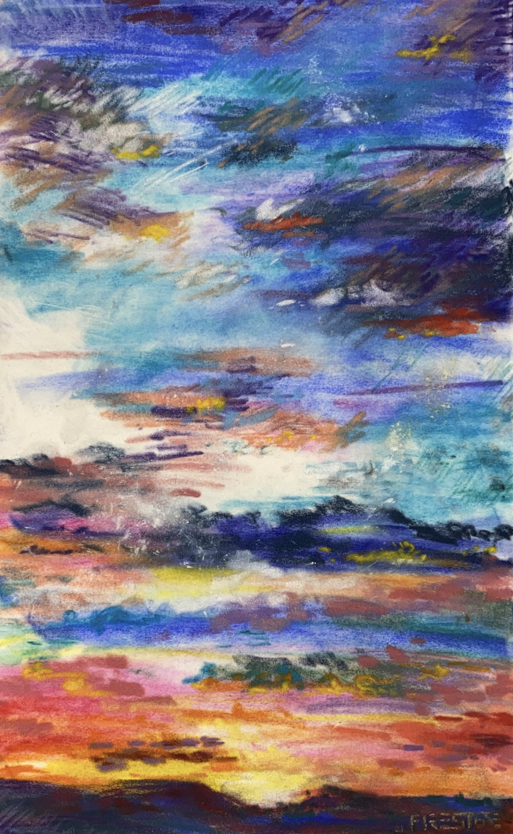 Sunset: Dusk Light Stillness, 2021
signed lower right on face; signed & dated on verso
soft pastel on archival board
16 x 10 inches
40.5 x 25.5 cm
Framed 19 x 13 inches
48 1/4 x 33 cm

Inquire