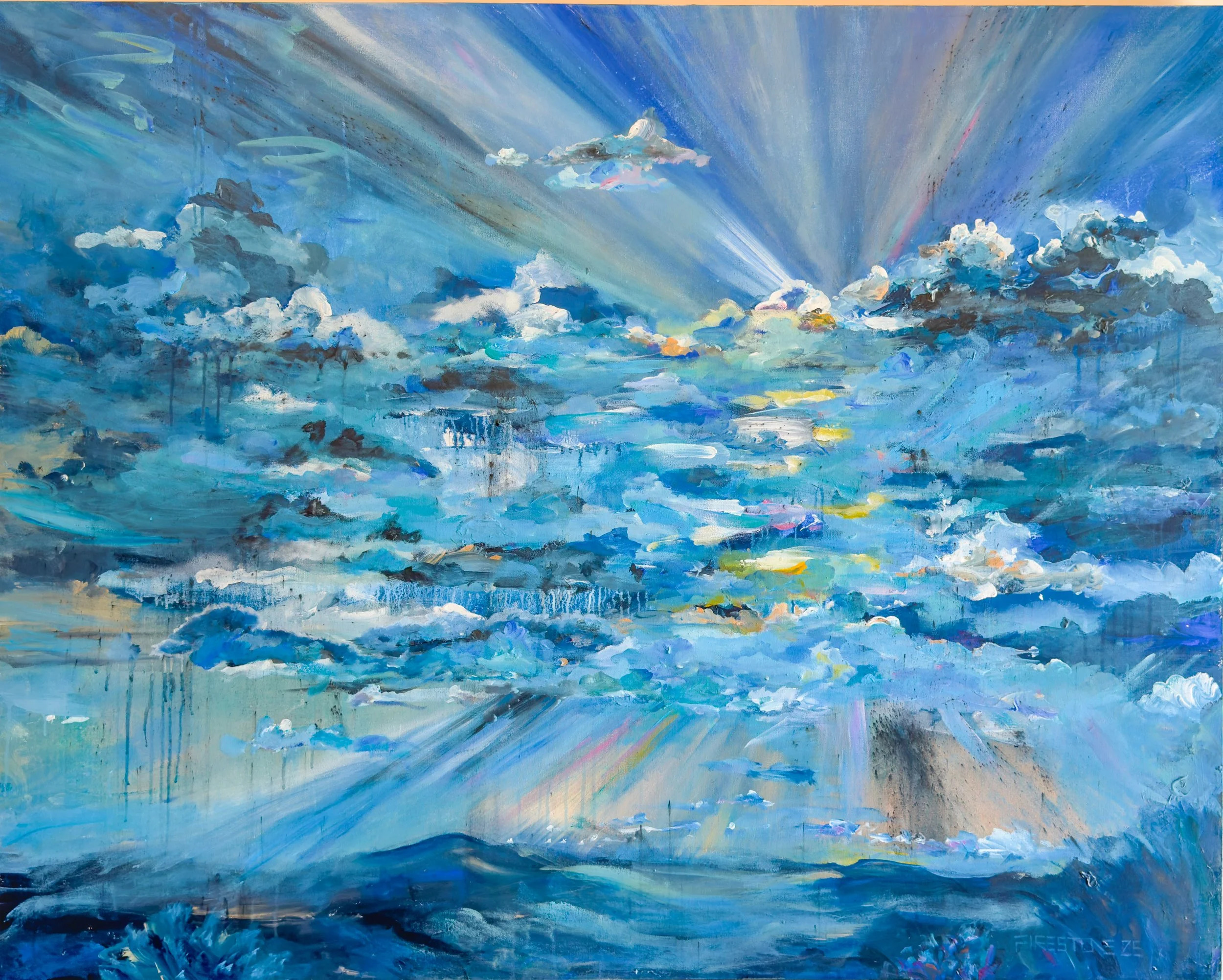 The Clouds Carry What We Cannot, 2025
signed lower right
acrylic on canvas
48 x 60 inches
101.6 x 152.4 cm

SOLD — Private Collection, Santa Fe, NM
Roxane and Ken Rose