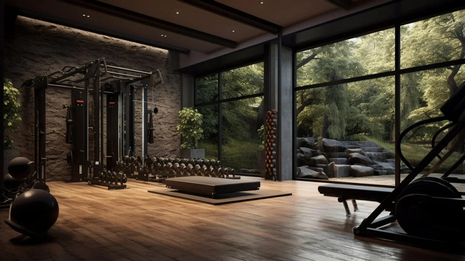 Stopping gym noise and vibration in apartments and hotels