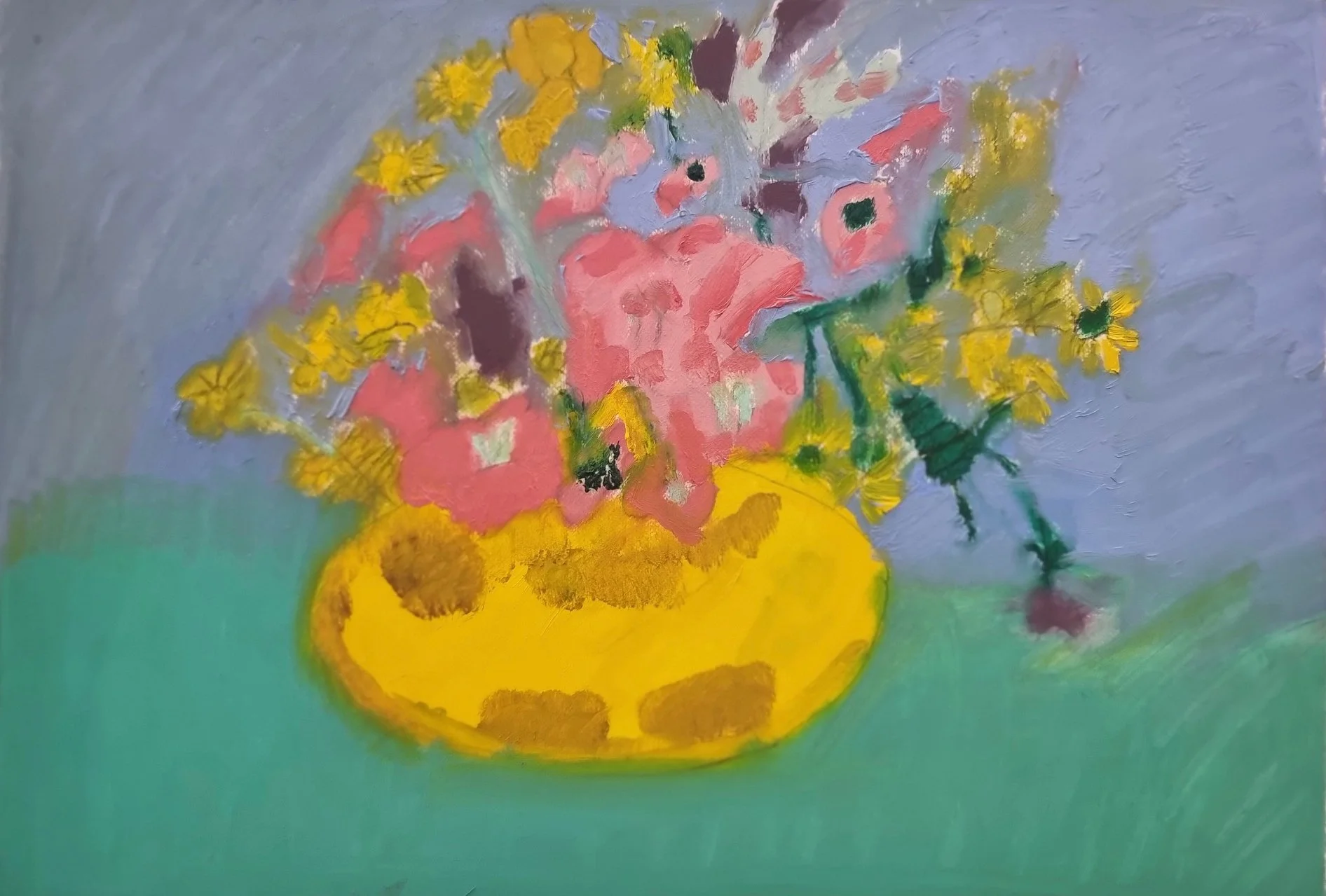 Spring Flowers, OIl on Cotton Paper, 2024 - Stacey Ballard.jpg