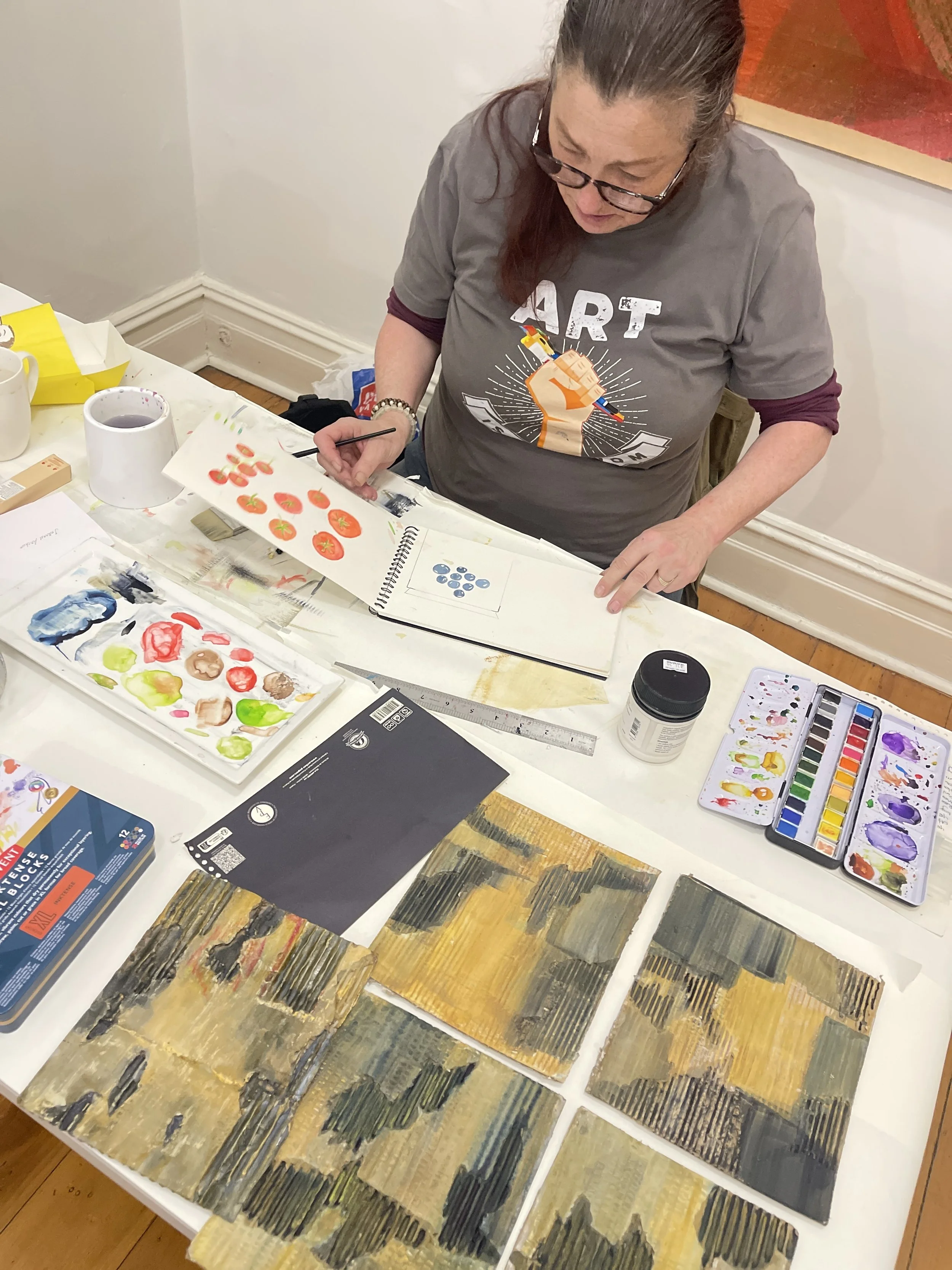Vickie Lock 2026 working on a new series of work