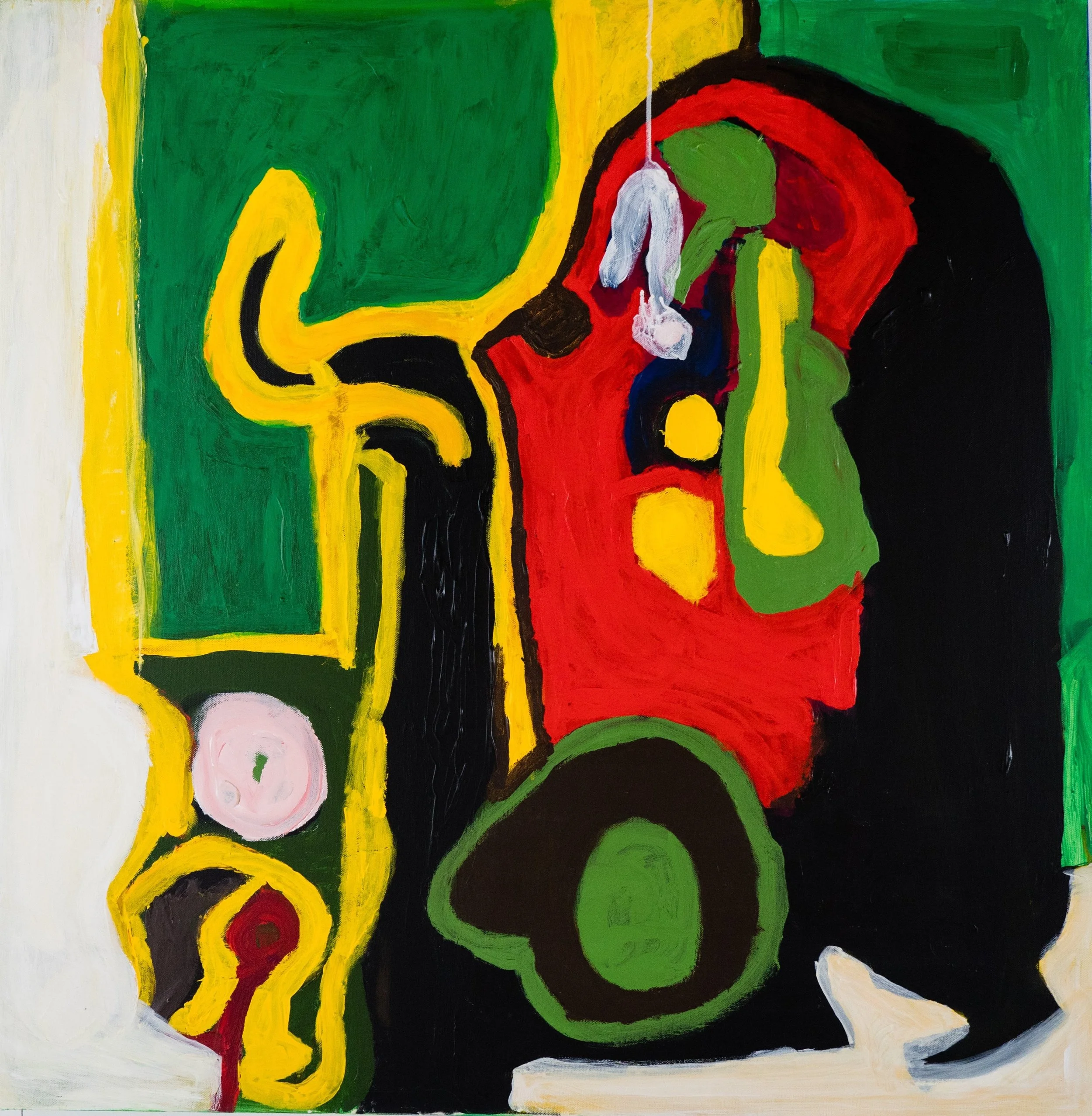 Christopher Milne 'Indian Renovation' 2025 acrylic on canvas