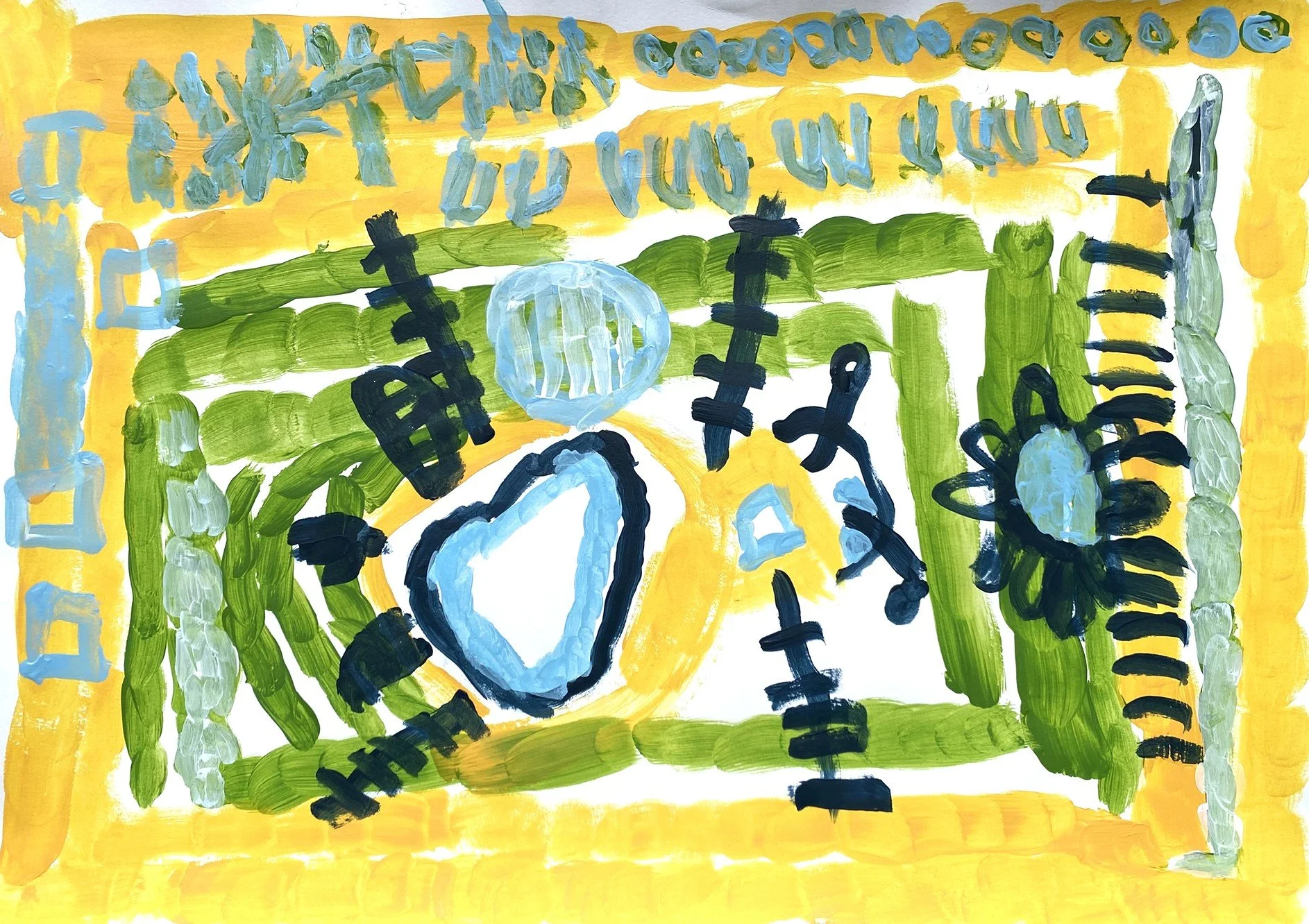 Bumblebee, Acrylic on Paper, 2025 - Stacey Ballard.JPEG