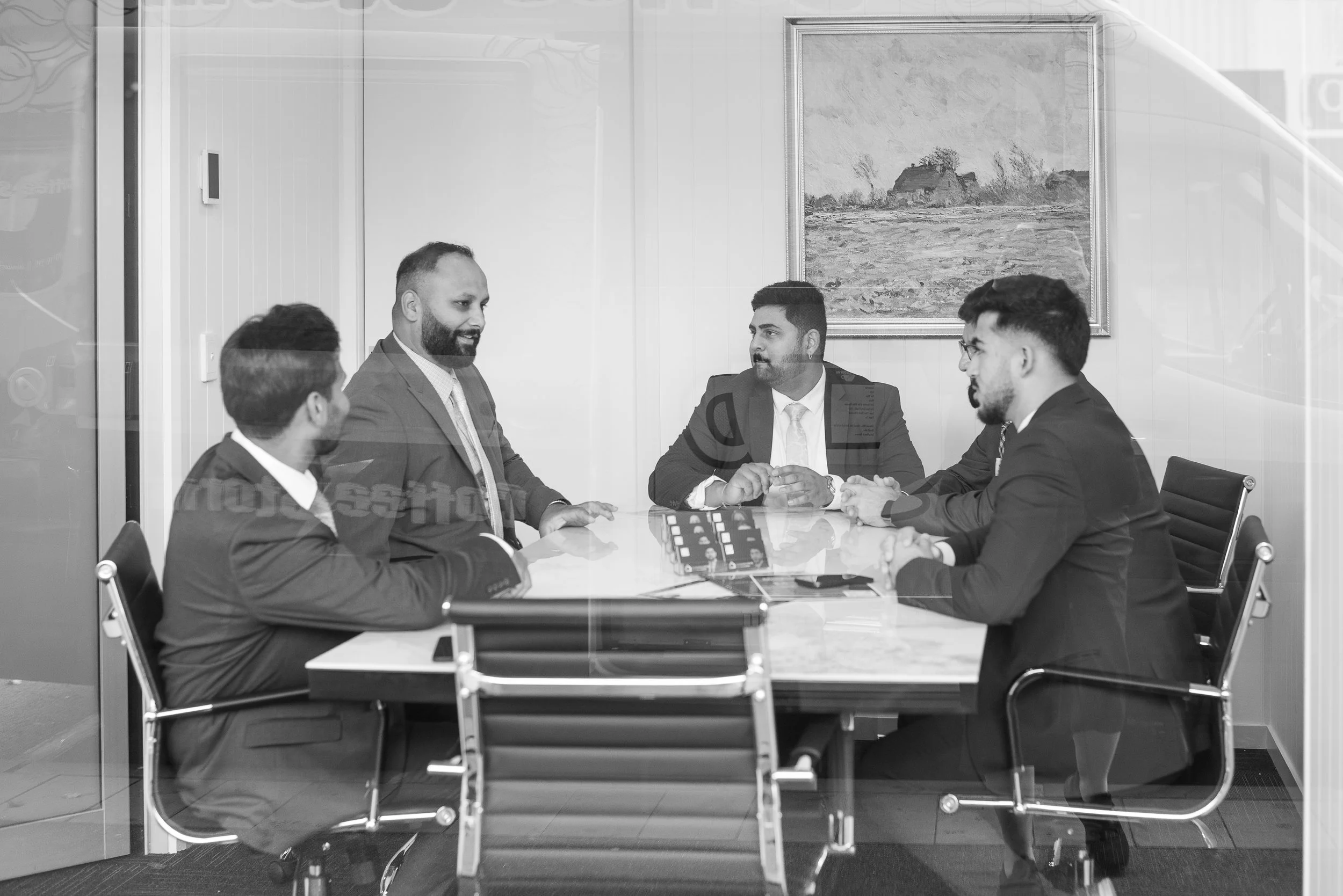 conference room team meeting at Goldfisch opening event Bendigo realestate