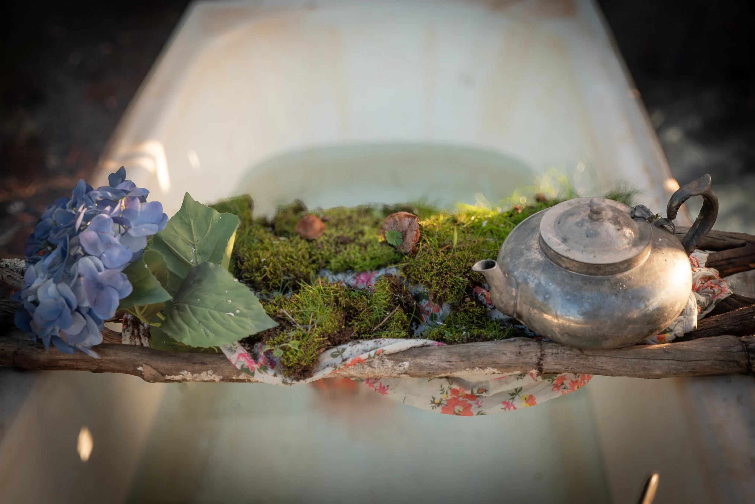 Wood-Fired Outdoor Bath on an Off-Grid Property in Central Victoria