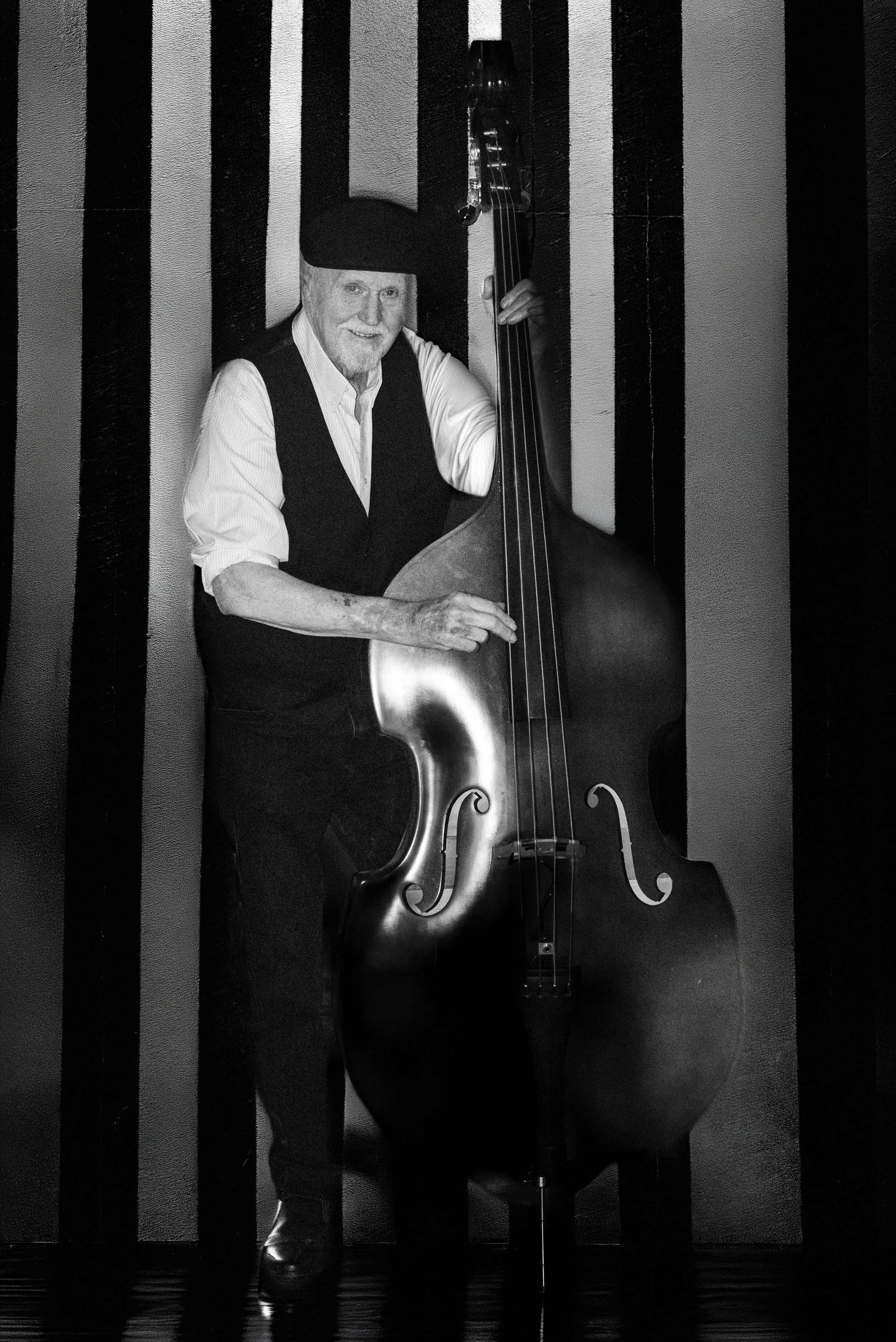 Musician with Instrument Collection