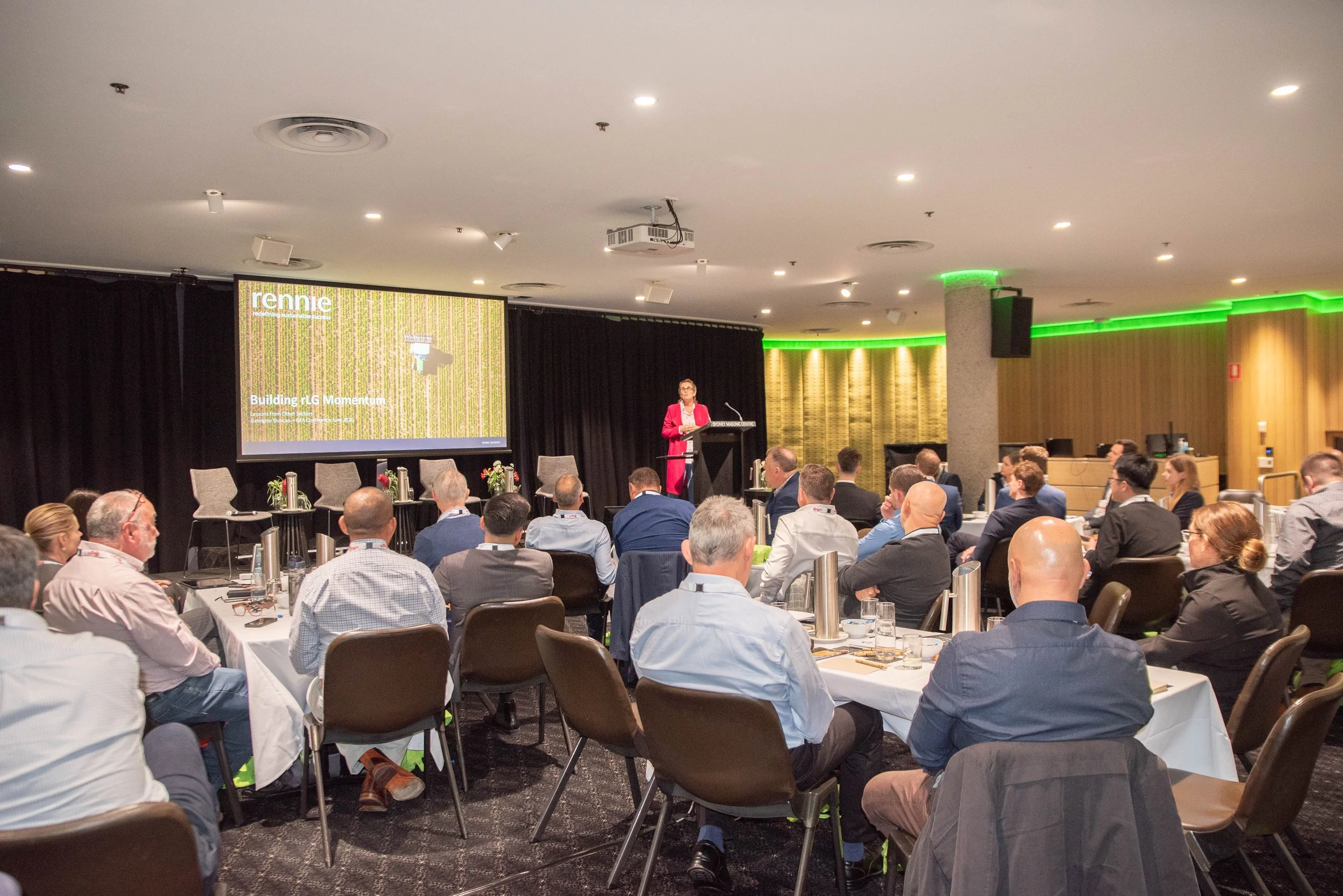 audience podium speaker corporate event