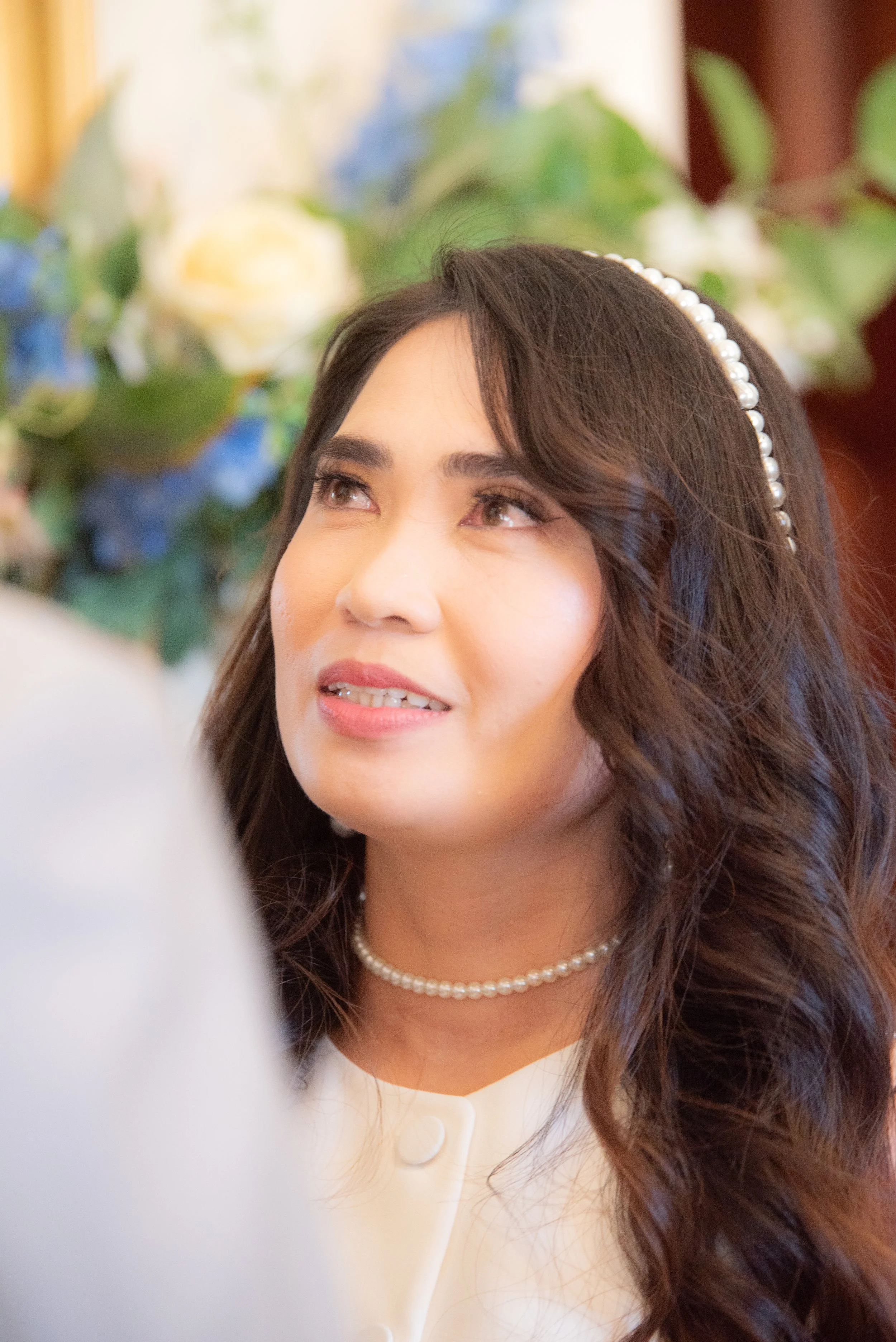 Fatima bridal portrait – A beautiful natural portrait highlighting Fatima’s bridal style and wedding dress.