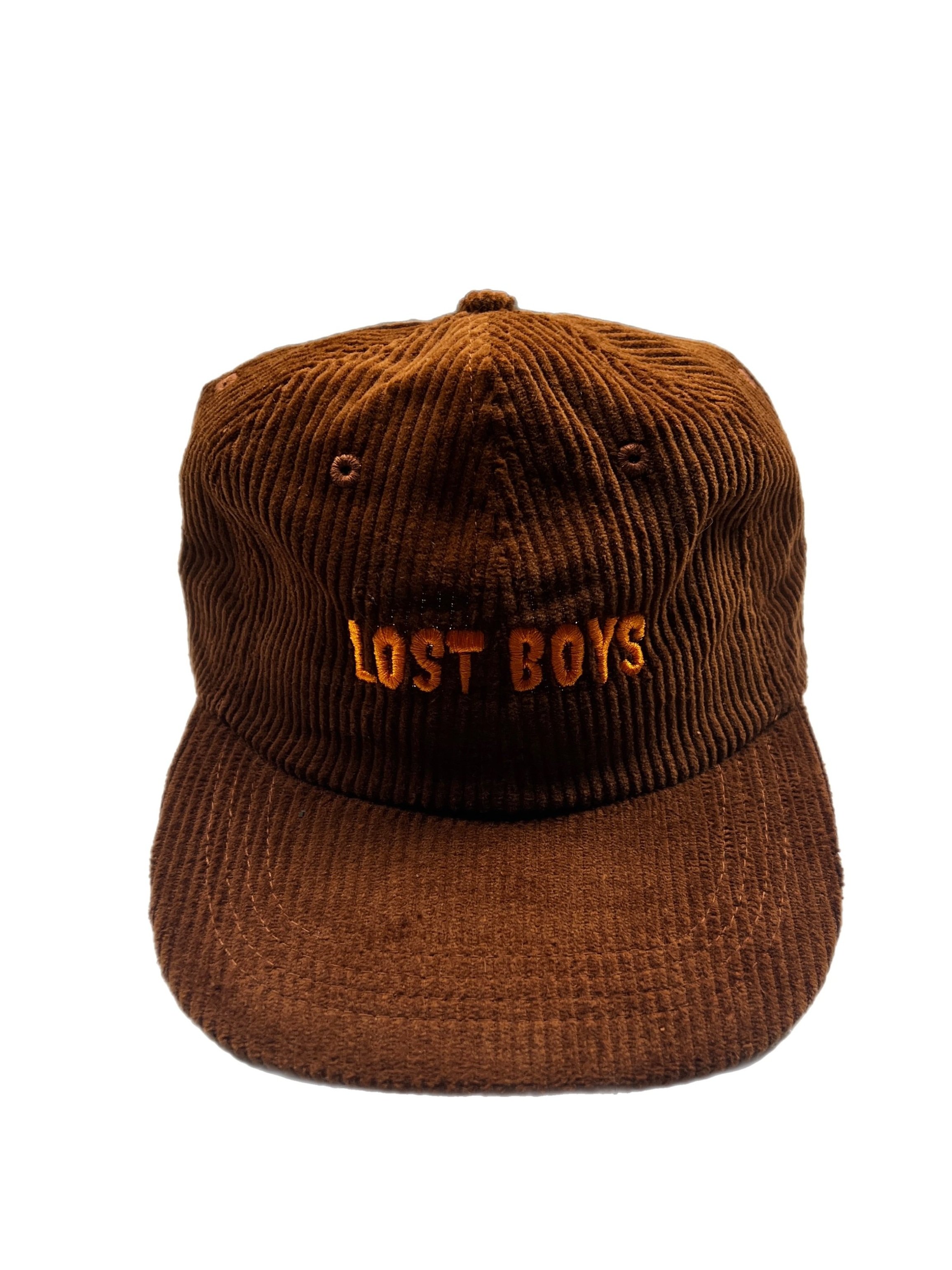 Lost Boys Logo 6-Panel Corduroy Hat - Brown