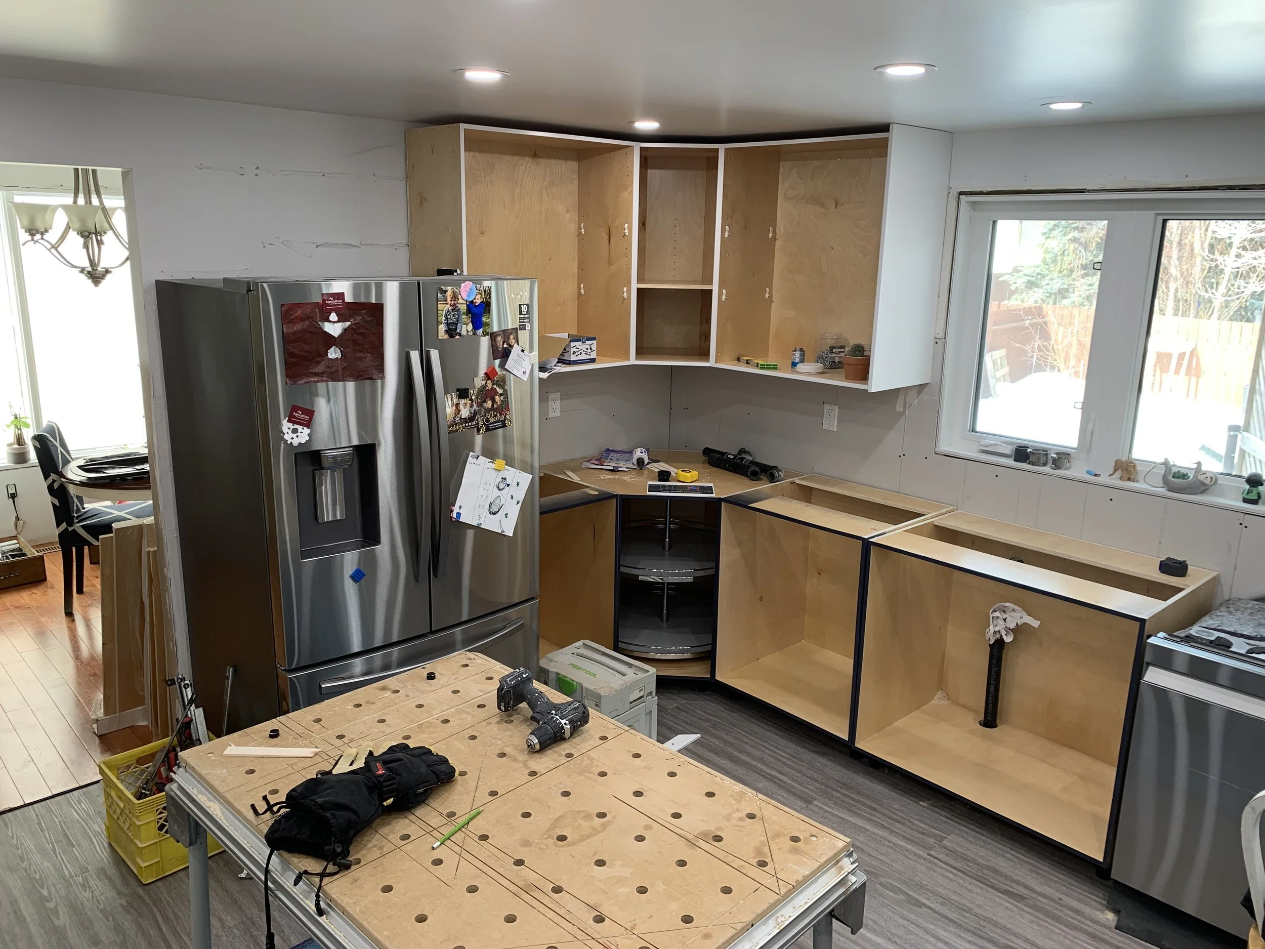 Kitchen Project 2 During Cabinet Install