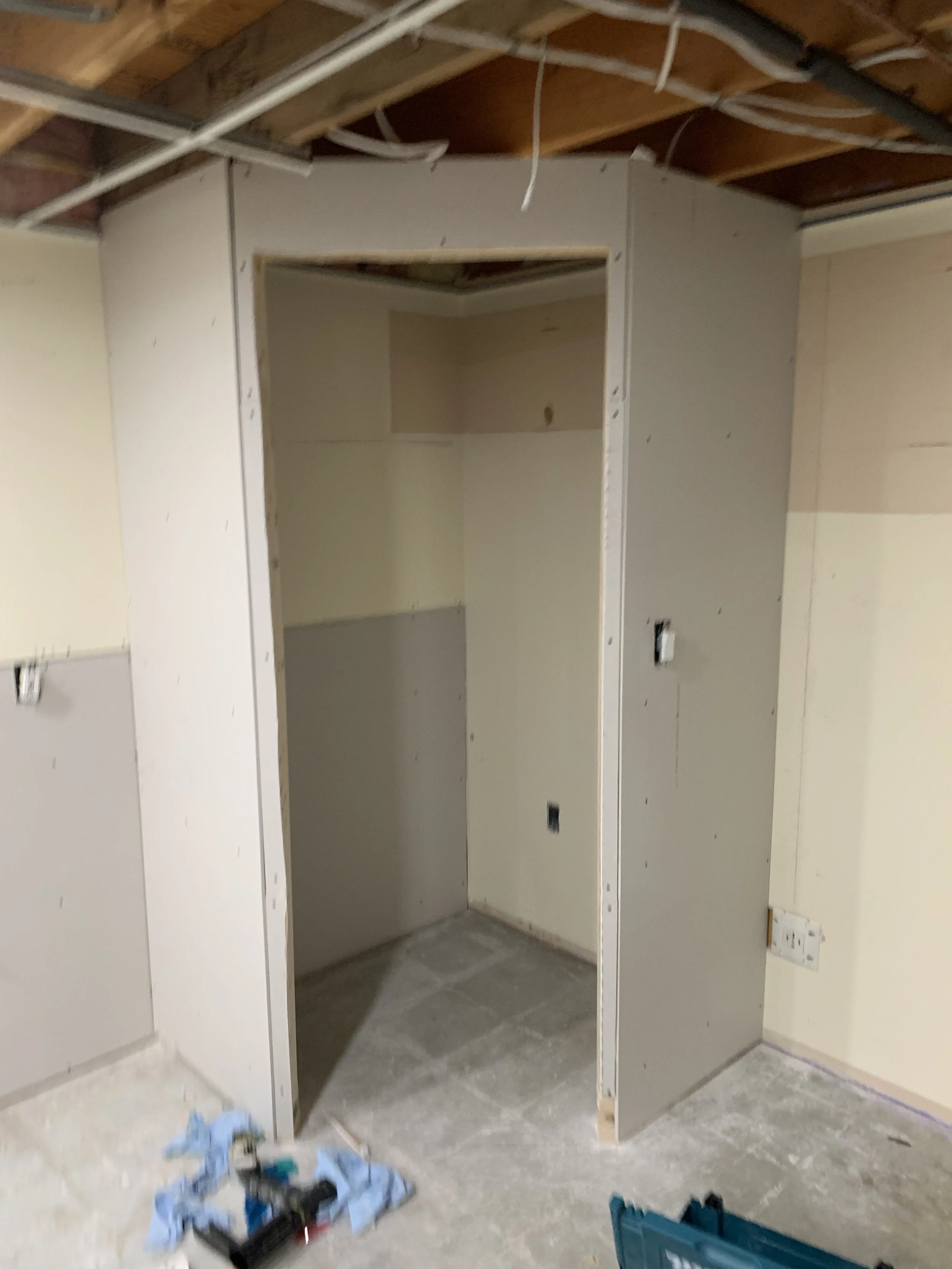 Basement Kitchenette Corner Pantry