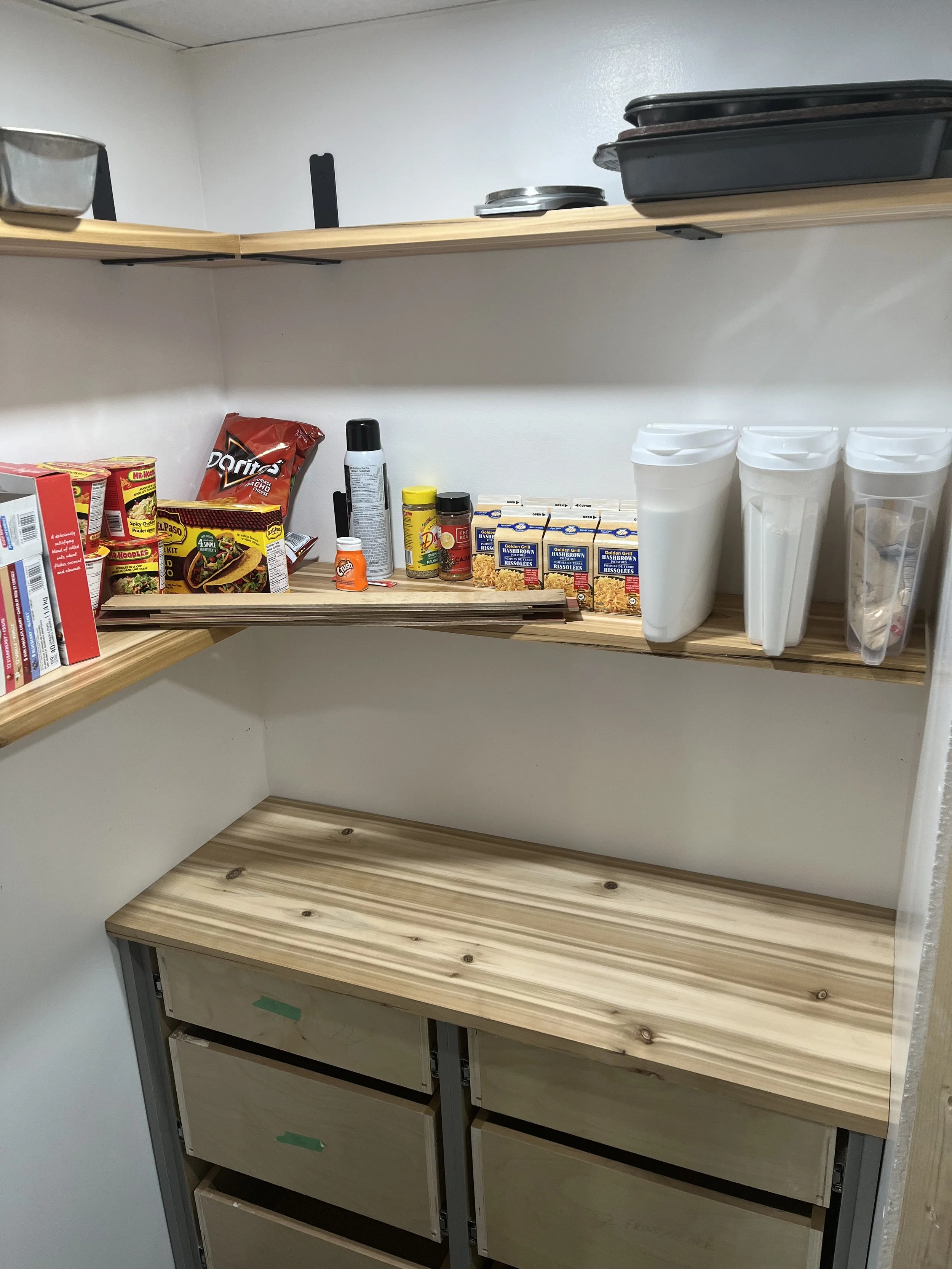 Walk-in Corner Pantry