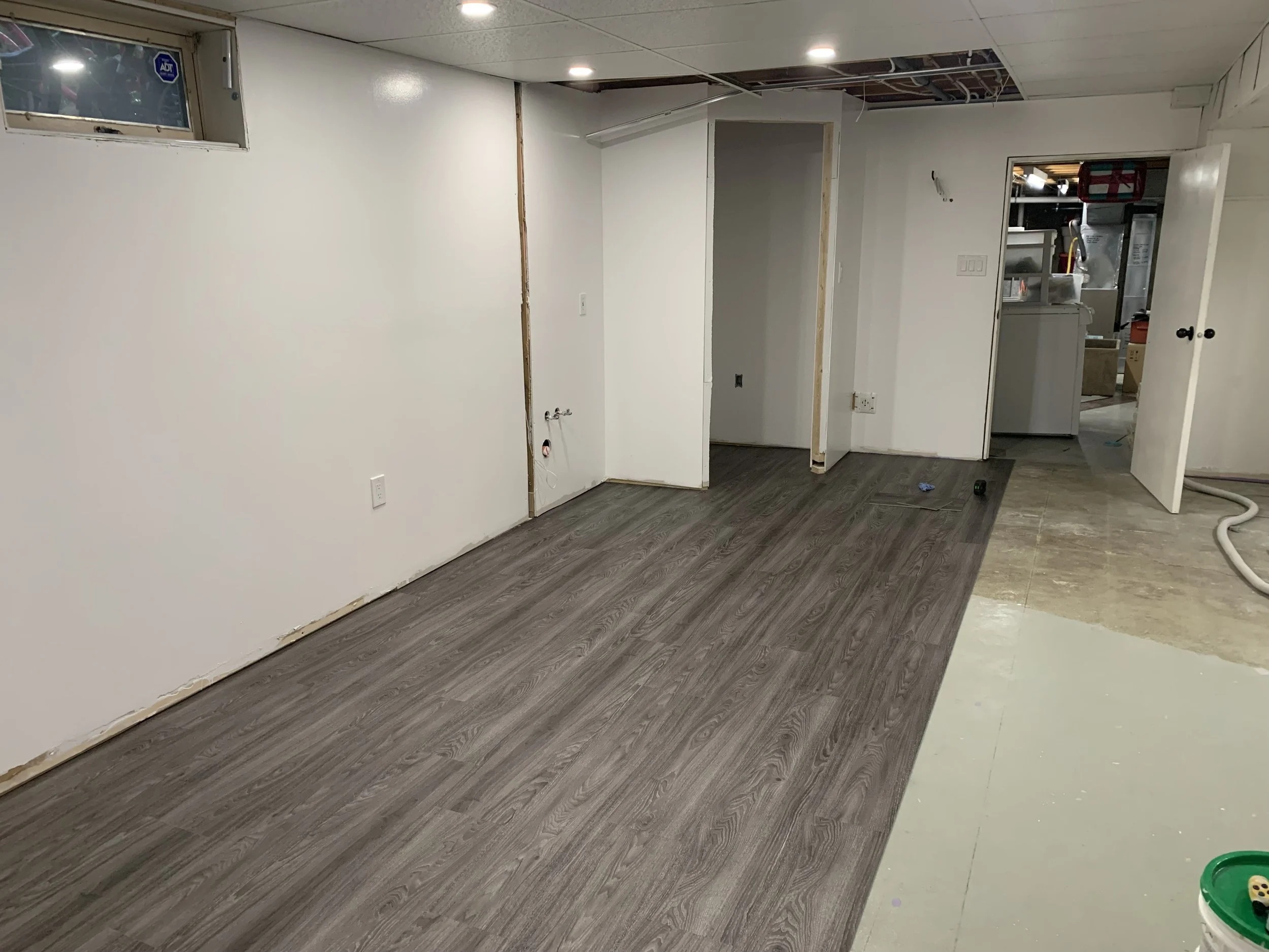 Basement Kitchenette Flooring
