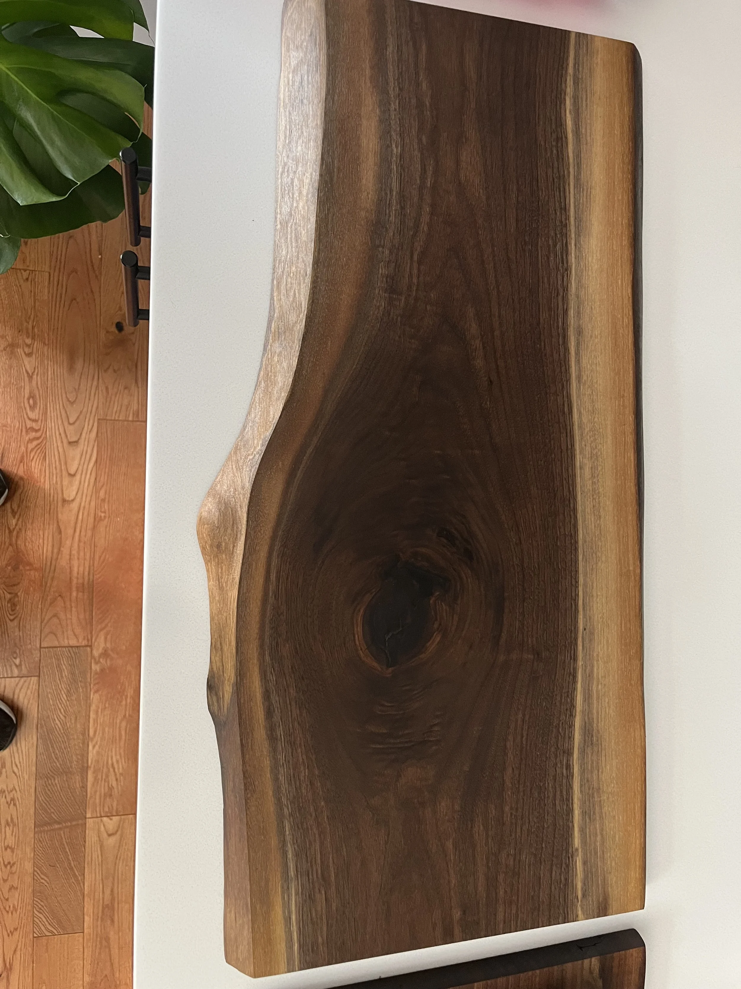 Finished Walnut Charcuterie Board 