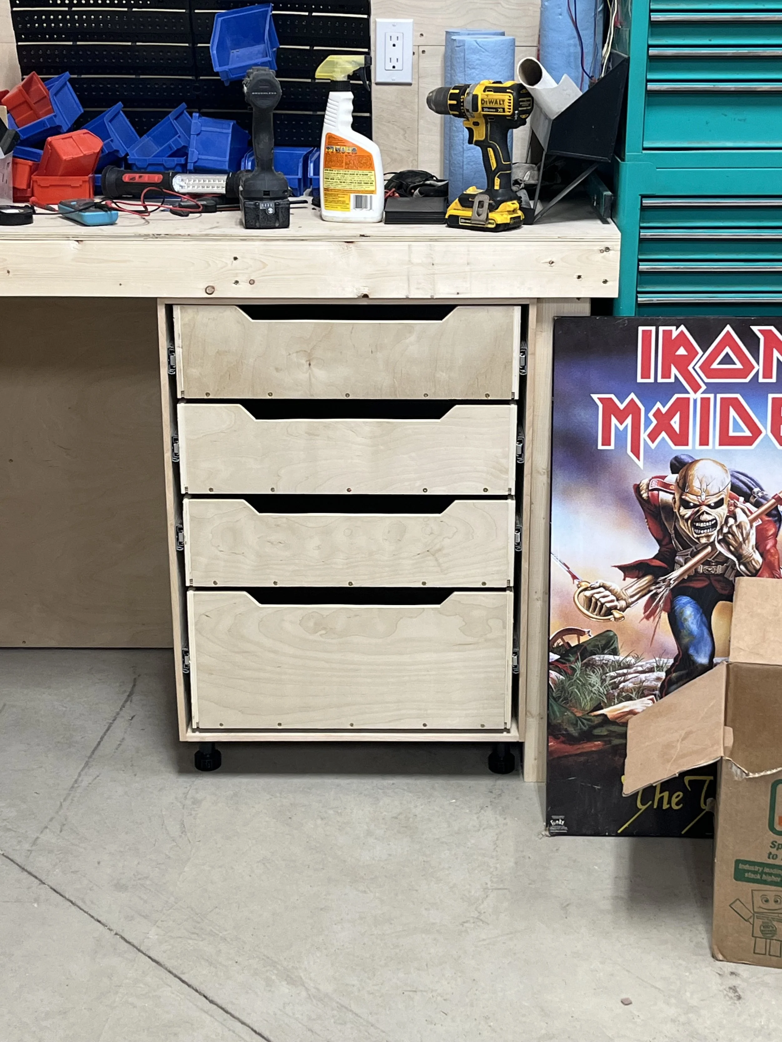 Custom Garage Bank of Drawers