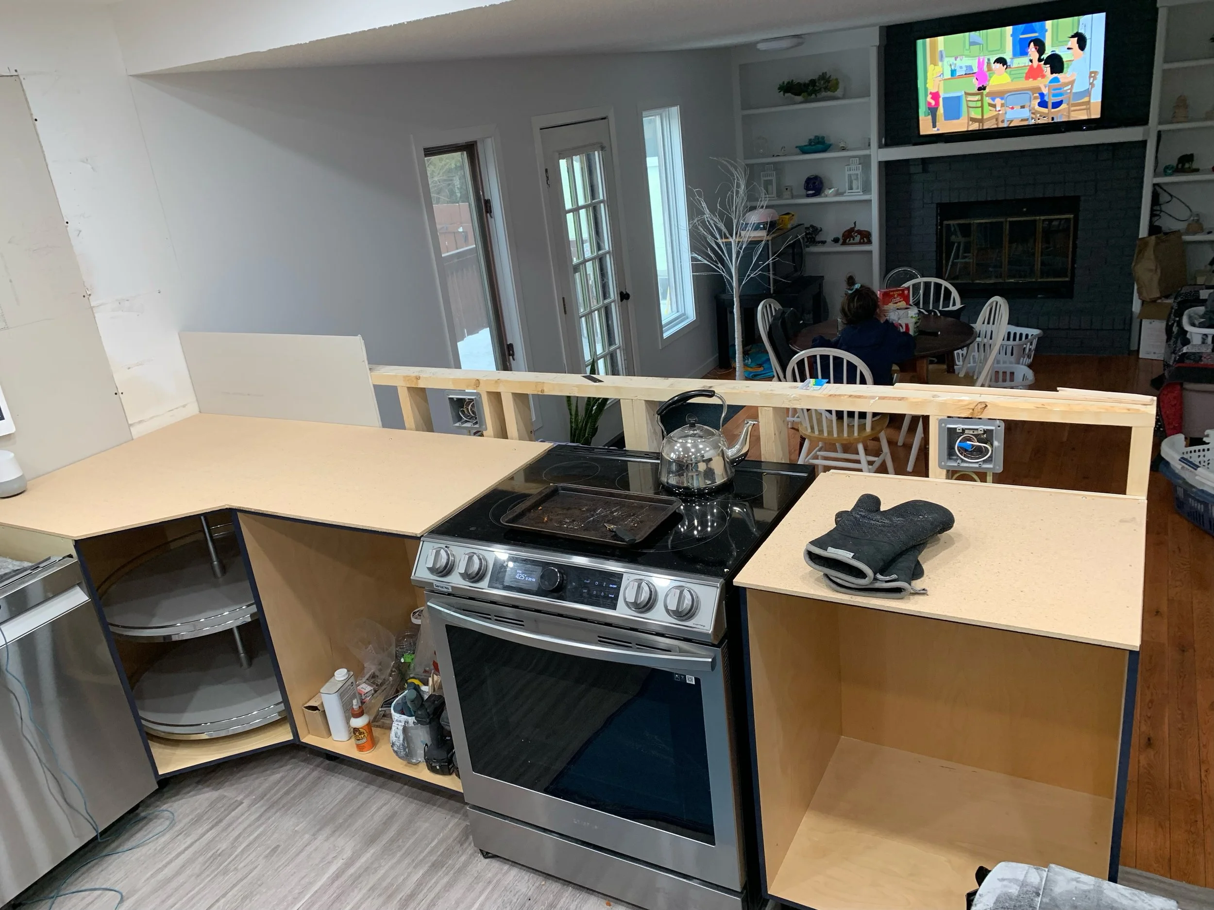 Kitchen Project 2 During Cabinet Install