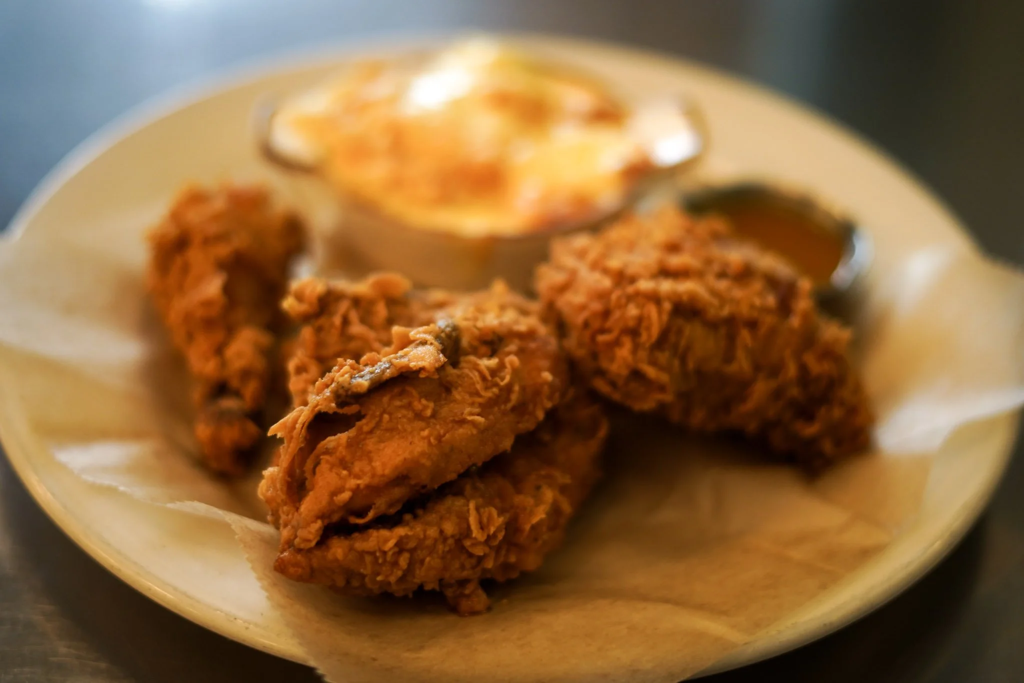 Fried Chicken at Public House at Warehouse Row in Chattanooga, Tennessee