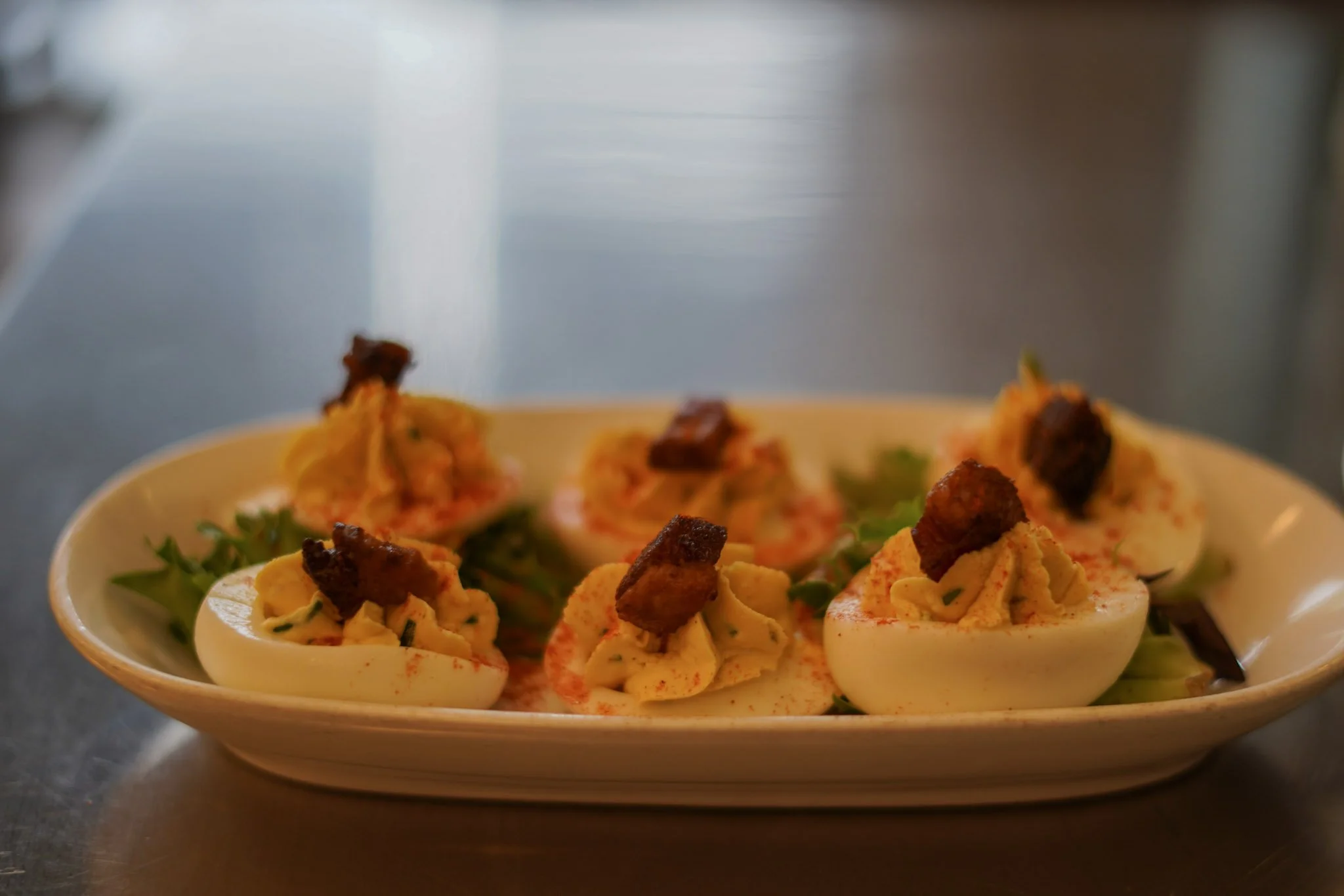 Deviled Eggs Appetizer at Public House at Warehouse Row in Chattanooga, Tennessee