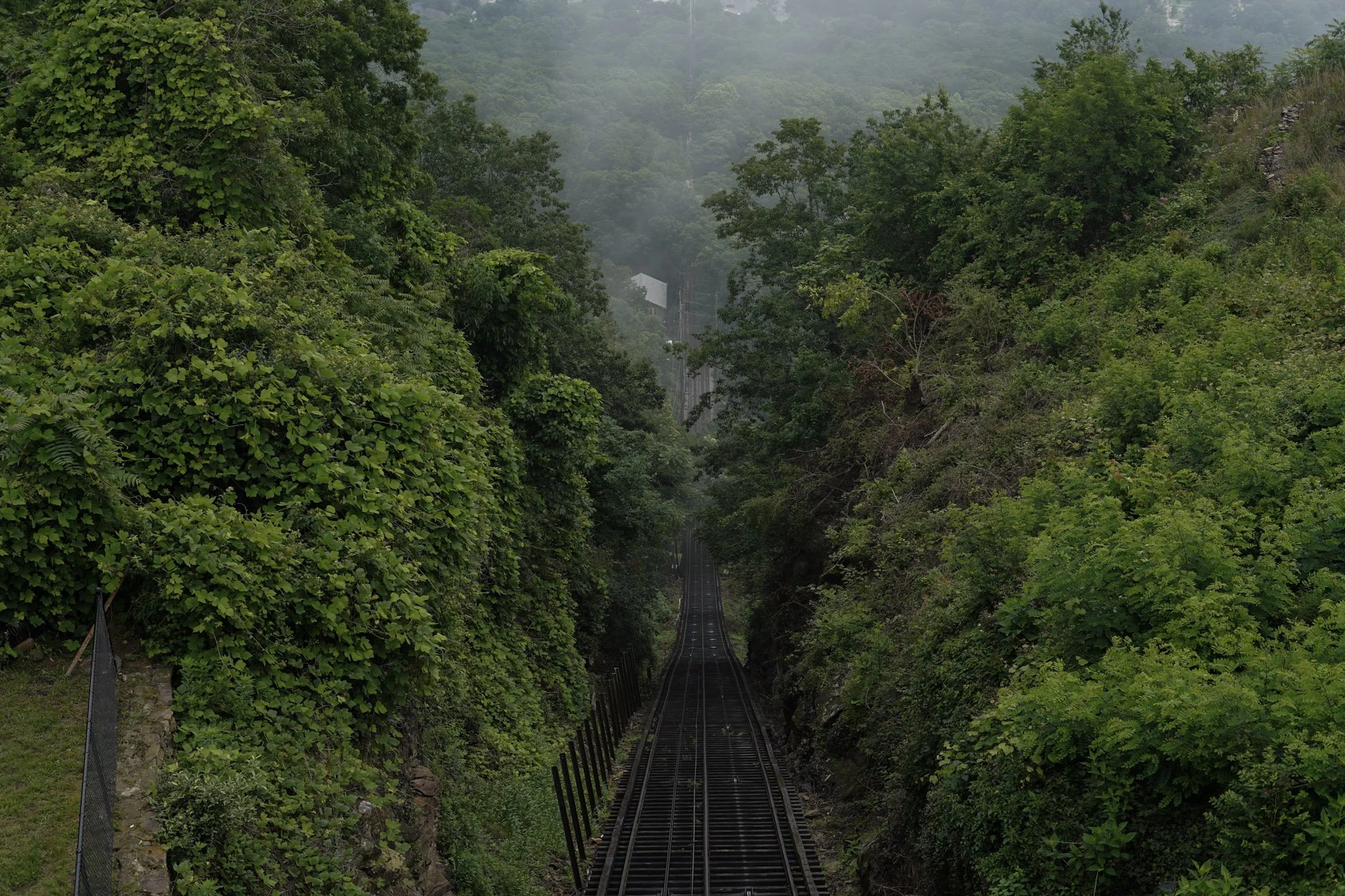 The top of Lookout Mountain's Incline Railway in Chattanooga, Tennessee
