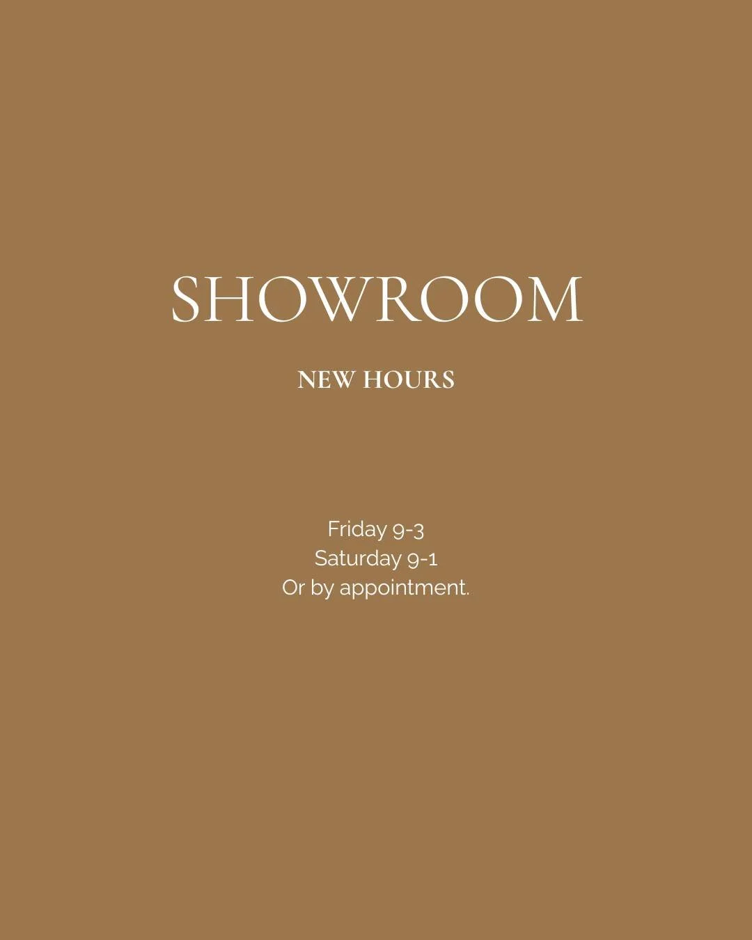 SHOWROOM | New hours

January feels quiet and full at the same time. 💛 With baby #2 on the way, we&rsquo;re tidying, resetting, and making space for what&rsquo;s next in the studio, at home, and in life.

Our showroom reopens this Friday, 16th Janua