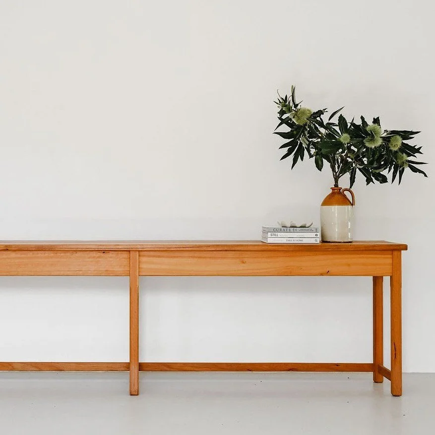 PYM | Hall table 

We recently completed a bespoke tallowwood Pym hall table for clients in Sydney and it has come up so well we are thinking of adding it back to our collection. What do you think, should we?