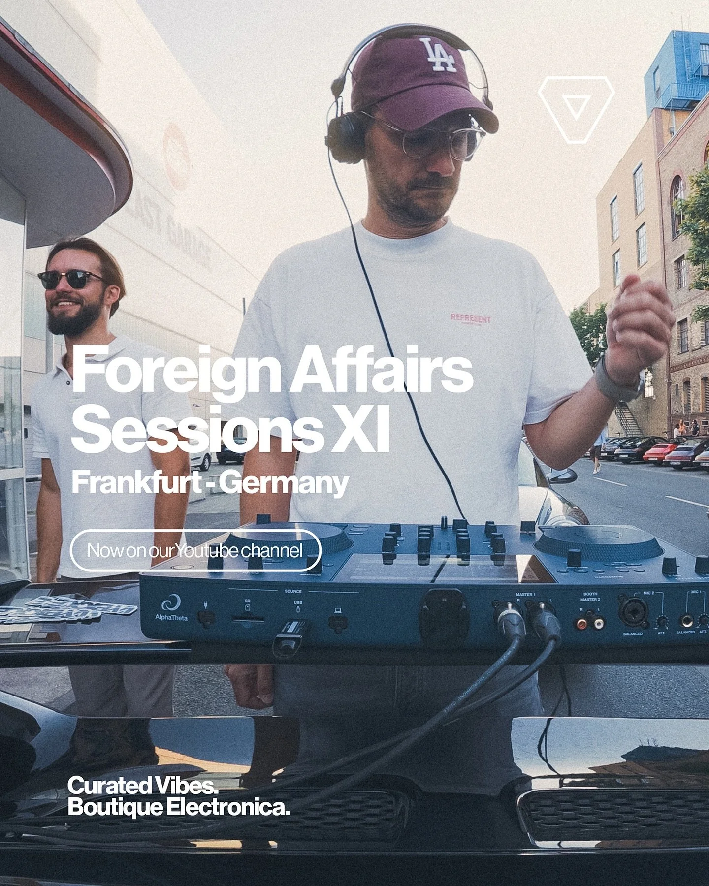 Vybique Foreign Affairs Sessions XI with @flat6high5 - For this Foreign Affairs Session we bolted our DJ booth straight onto the rear wing of an iconic Porsche 911 and took over Frankfurt&rsquo;s vibrant East End as the sun went down. Join Julien Fad