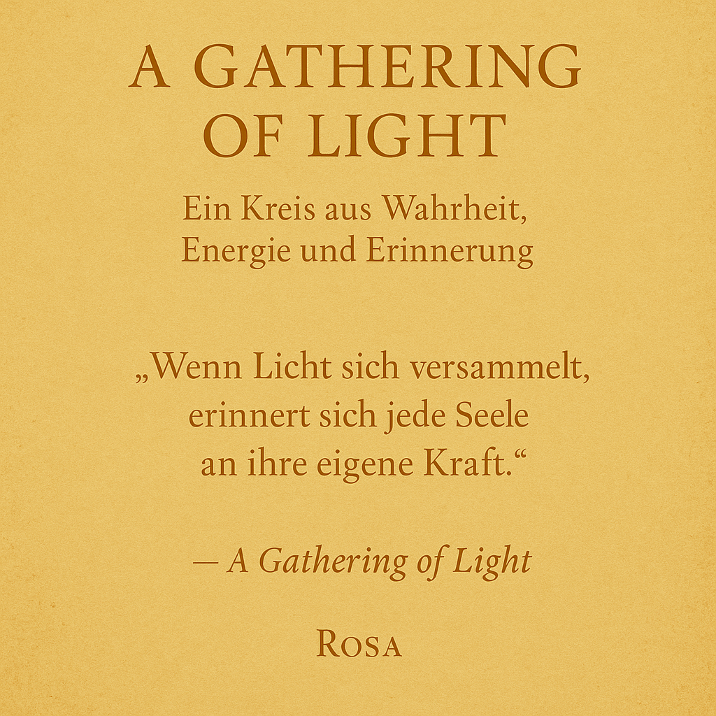 A Gathering of Light –       Der erste Kreis