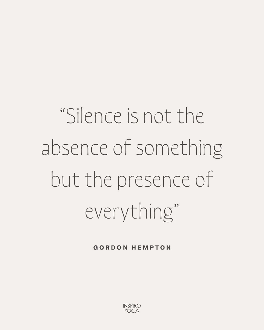 One thing we decided to implement into our retreats and trainings more than a decade ago is something called &ldquo;silent morning,&rdquo; or mauna in Sanskrit.

A morning of no interaction.

Neither with a human nor a device.

So practically, this m