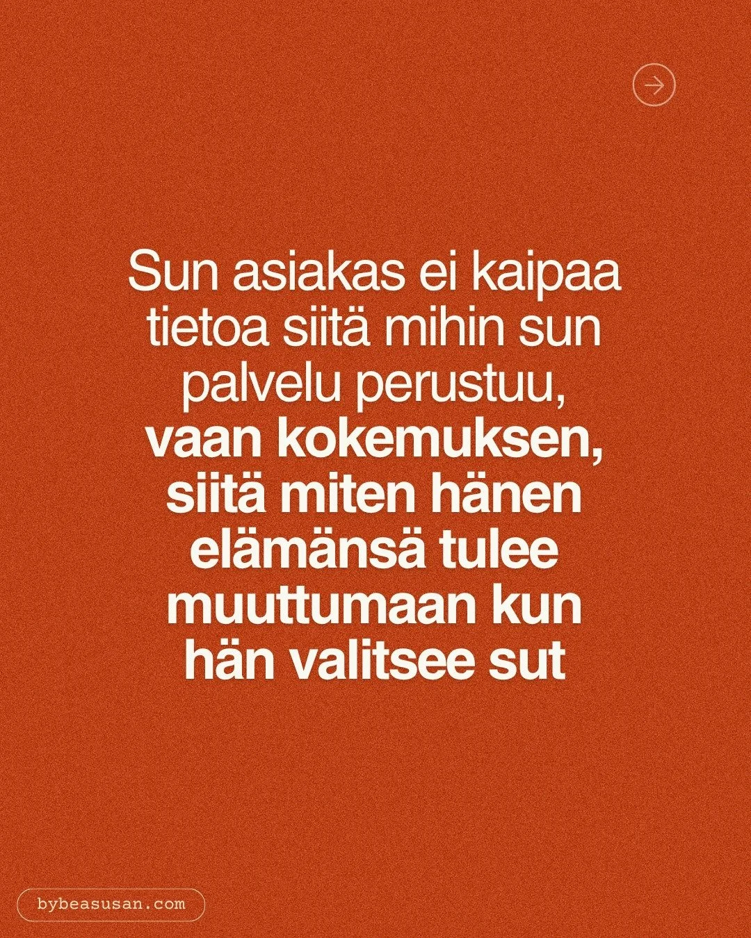 M&auml; oon vuosien varrella oppinut miksi asiakasymm&auml;rrys on yksi meid&auml;n yritt&auml;jien j&auml;reimmist&auml; keinoista saada asiakas ottamaan meihin yhteytt&auml; meid&auml;n nettisivuilla.

👉🏼 Koska ilman sit&auml; voi heitt&auml;&aum