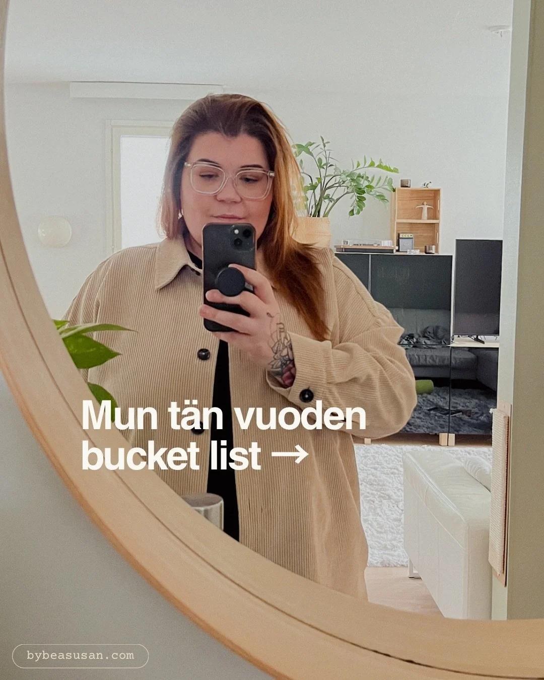 M&auml; oon t&auml;n&auml; vuonna p&auml;&auml;tt&auml;nyt, ett&auml; m&auml; haluan tehd&auml; enemm&auml;n asioita, jotka muistuttaa mua siit&auml; kuka m&auml; oikeesti oon. 

Oon melko varma, ett&auml; siihen auttaa pys&auml;htyminen ja se onkin 